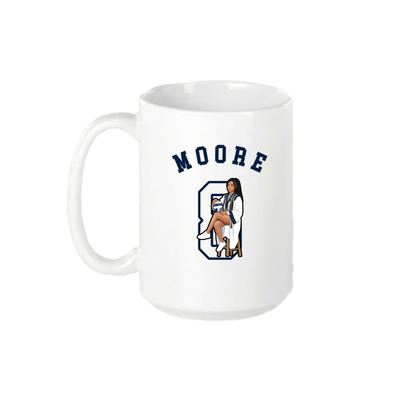 15oz Coffee Mug — Shirsey Arch in White