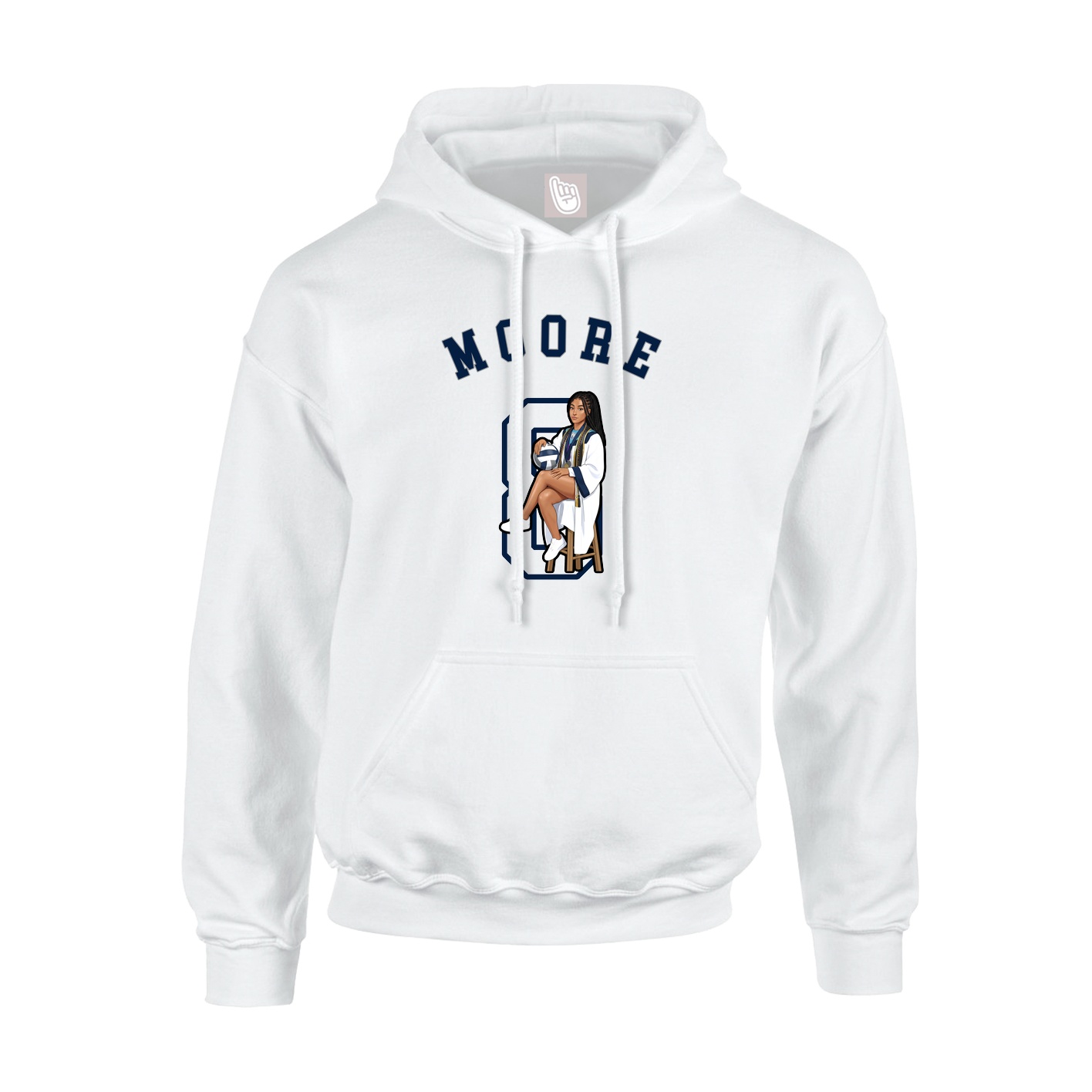 Hoodie — Shirsey Arch in White