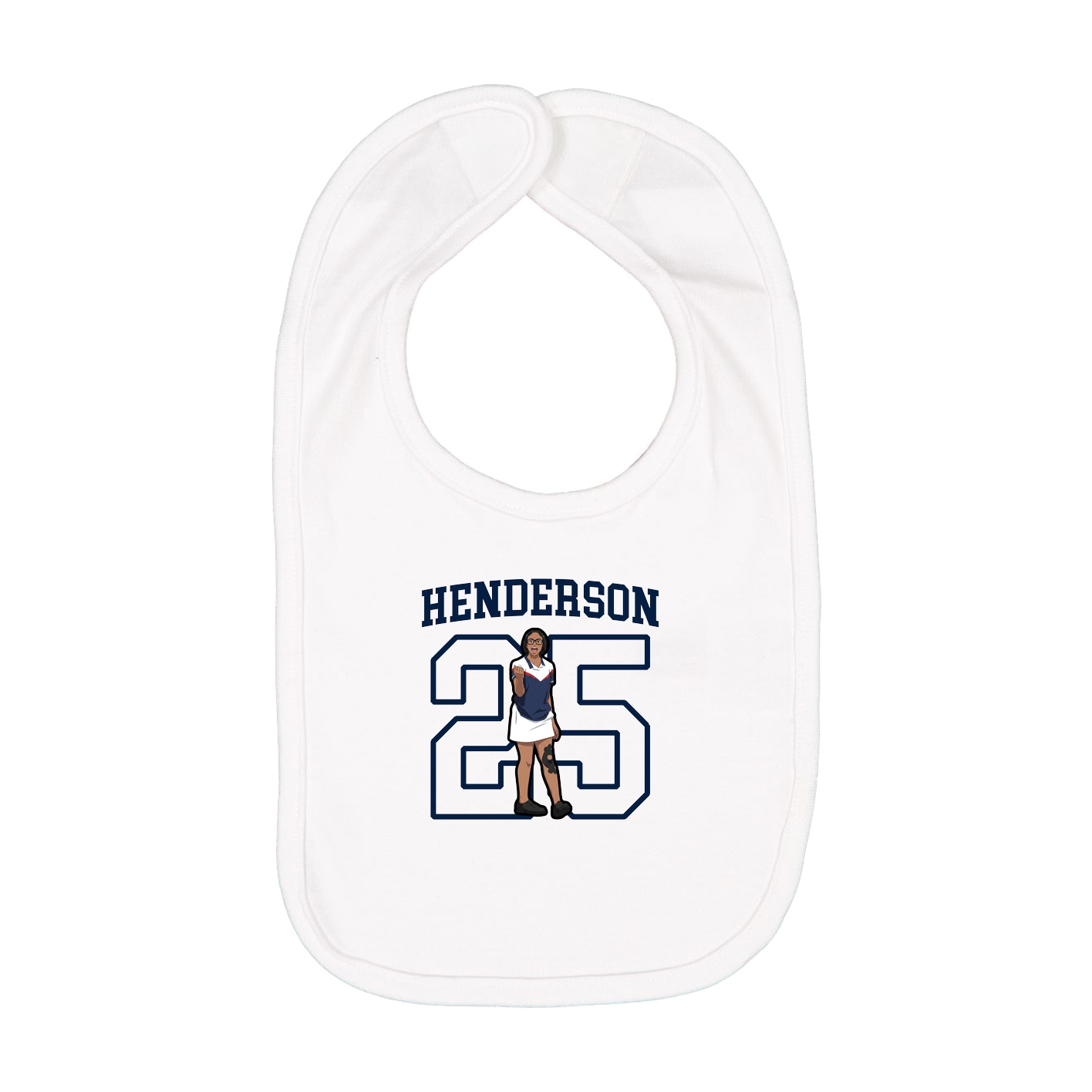Infant Bib — Shirsey in White
