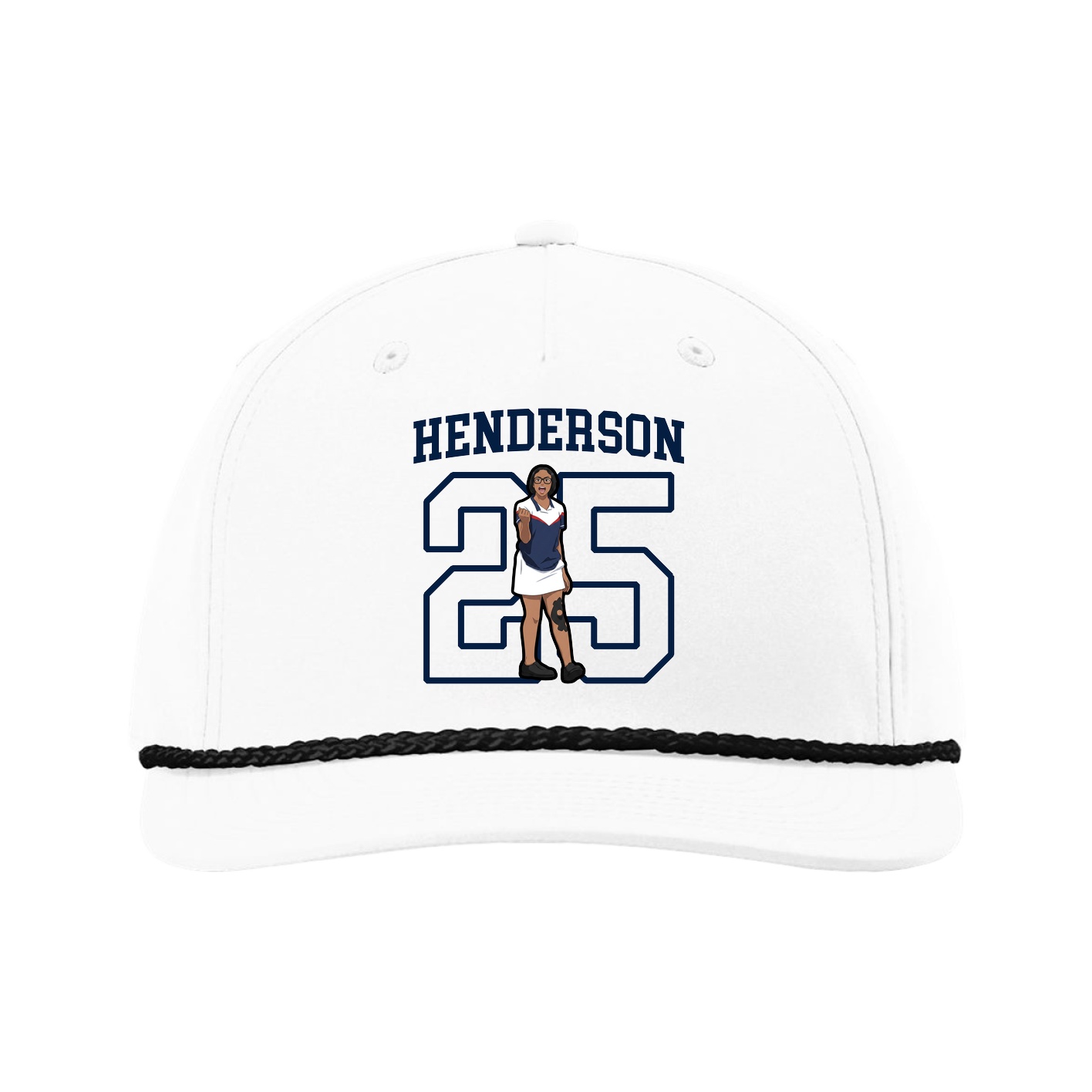 Five-Panel Classic Rope Cap — Shirsey in White