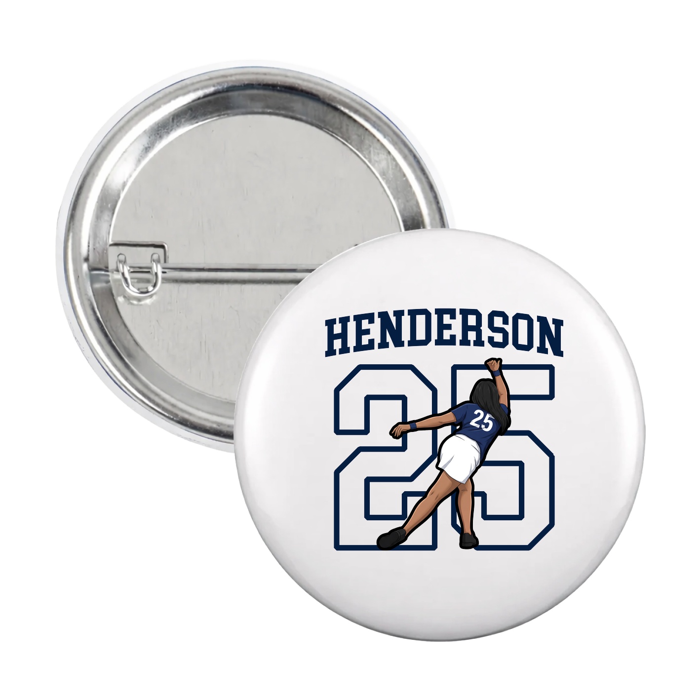 Game Day Button — Shirsey in White