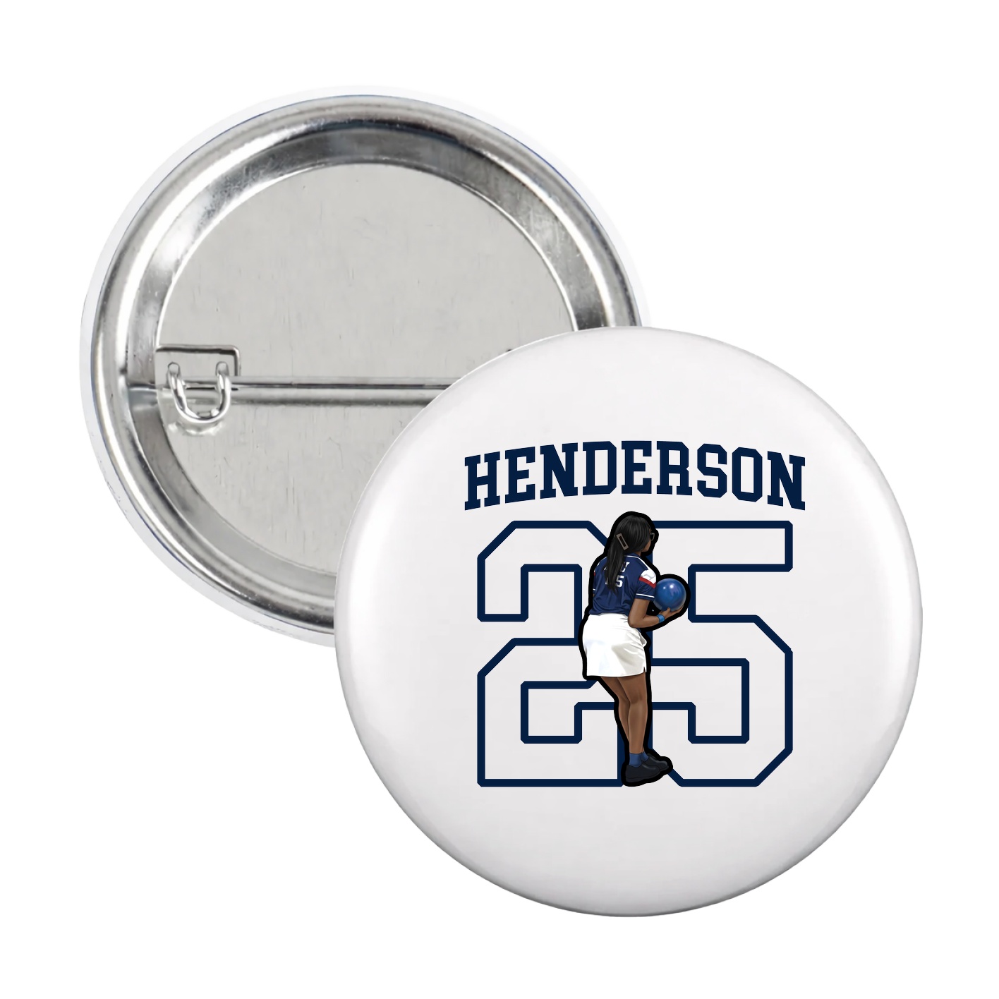 Game Day Button — Shirsey in White