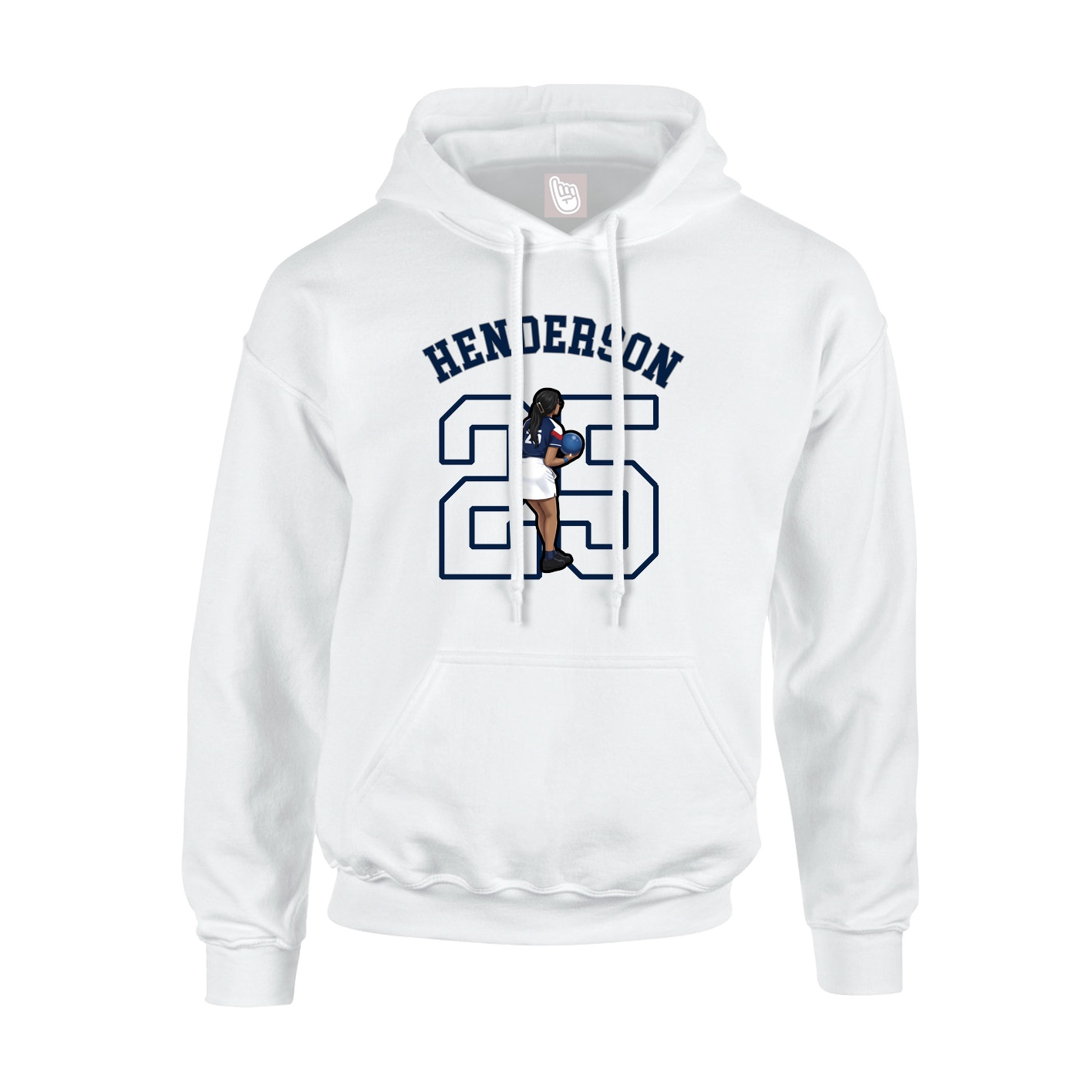 Youth Hoodie — Shirsey Arch in White