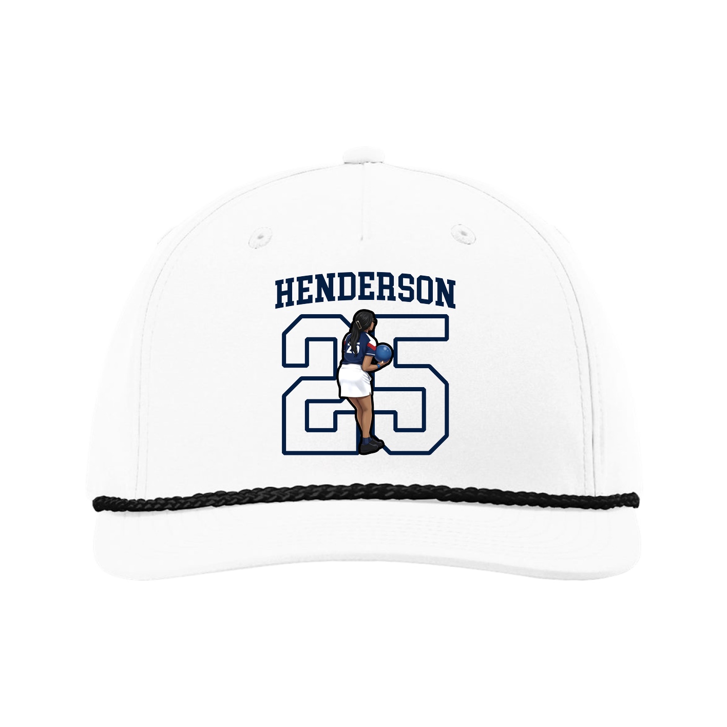 Five-Panel Classic Rope Cap — Shirsey in White