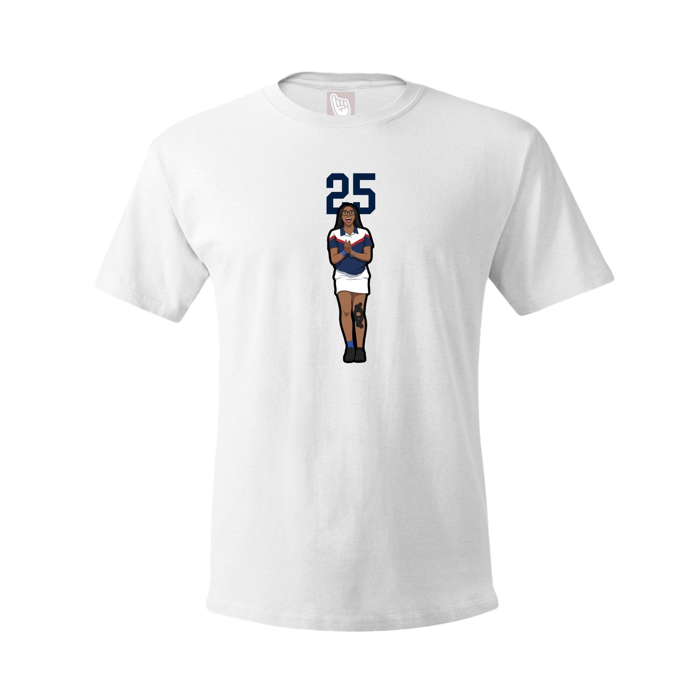 Tee — Number Top in White