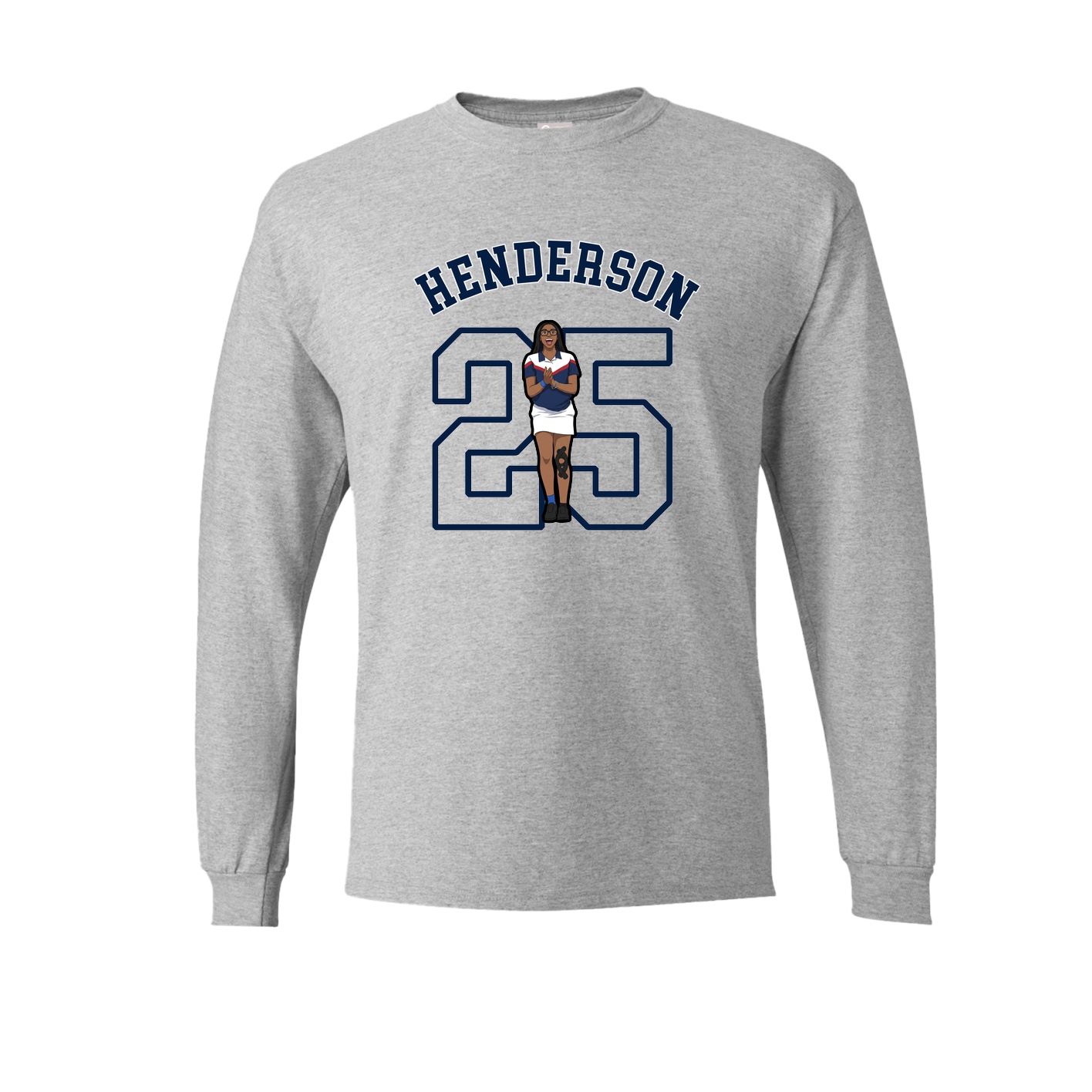 Long Sleeve Tee — Shirsey Arch in Grey