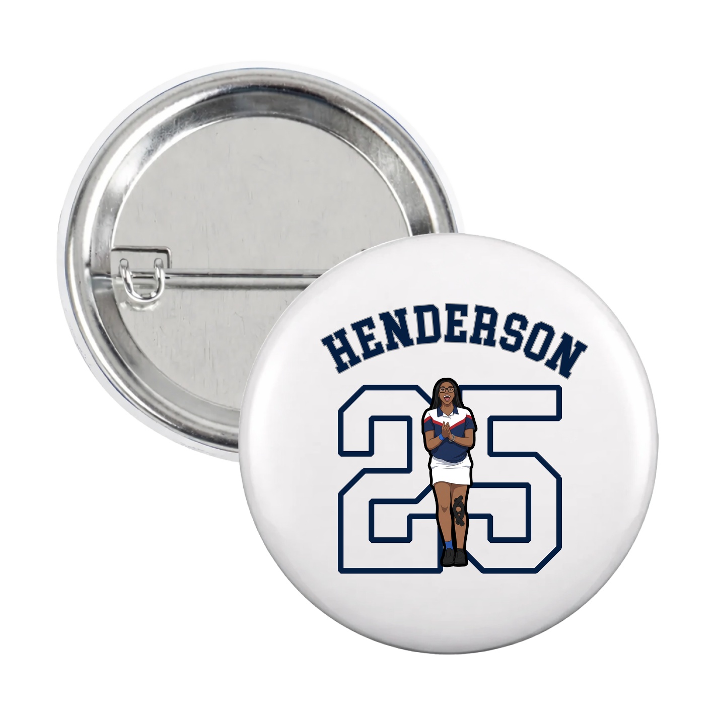 Game Day Button — Shirsey Arch in White