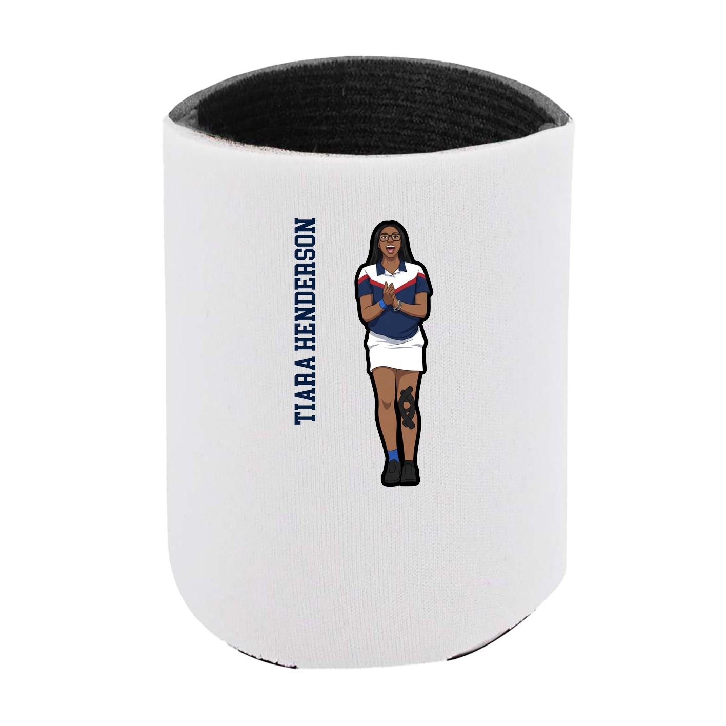 Can Holder — Name Vertical in White