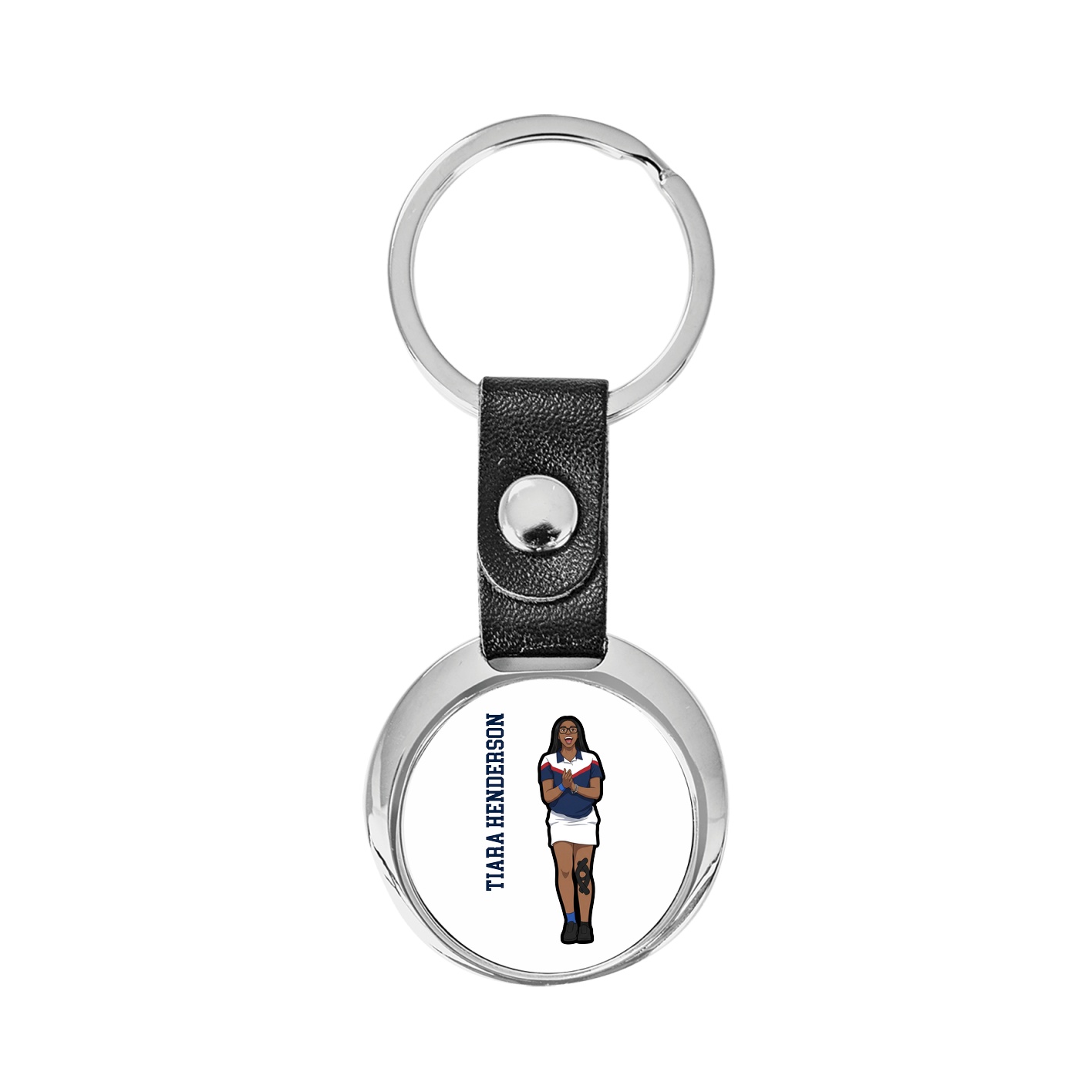 Key Chain — Name Vertical in Classic