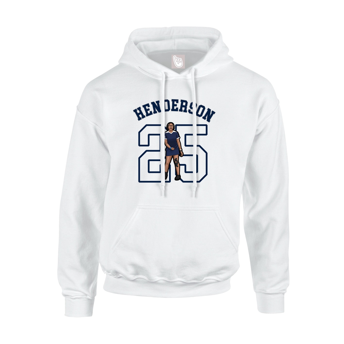 Youth Hoodie — Shirsey Arch in White