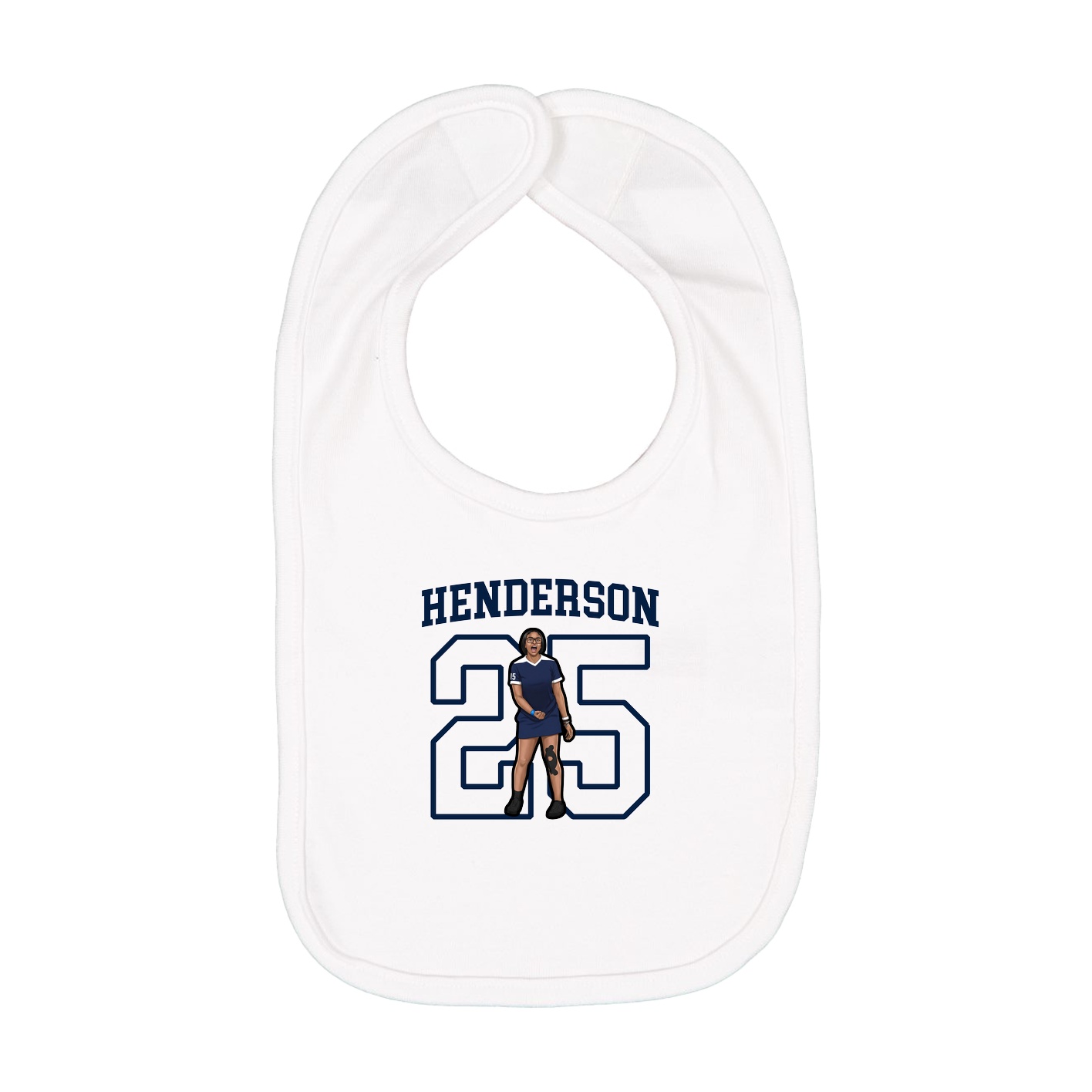 Infant Bib — Shirsey in White