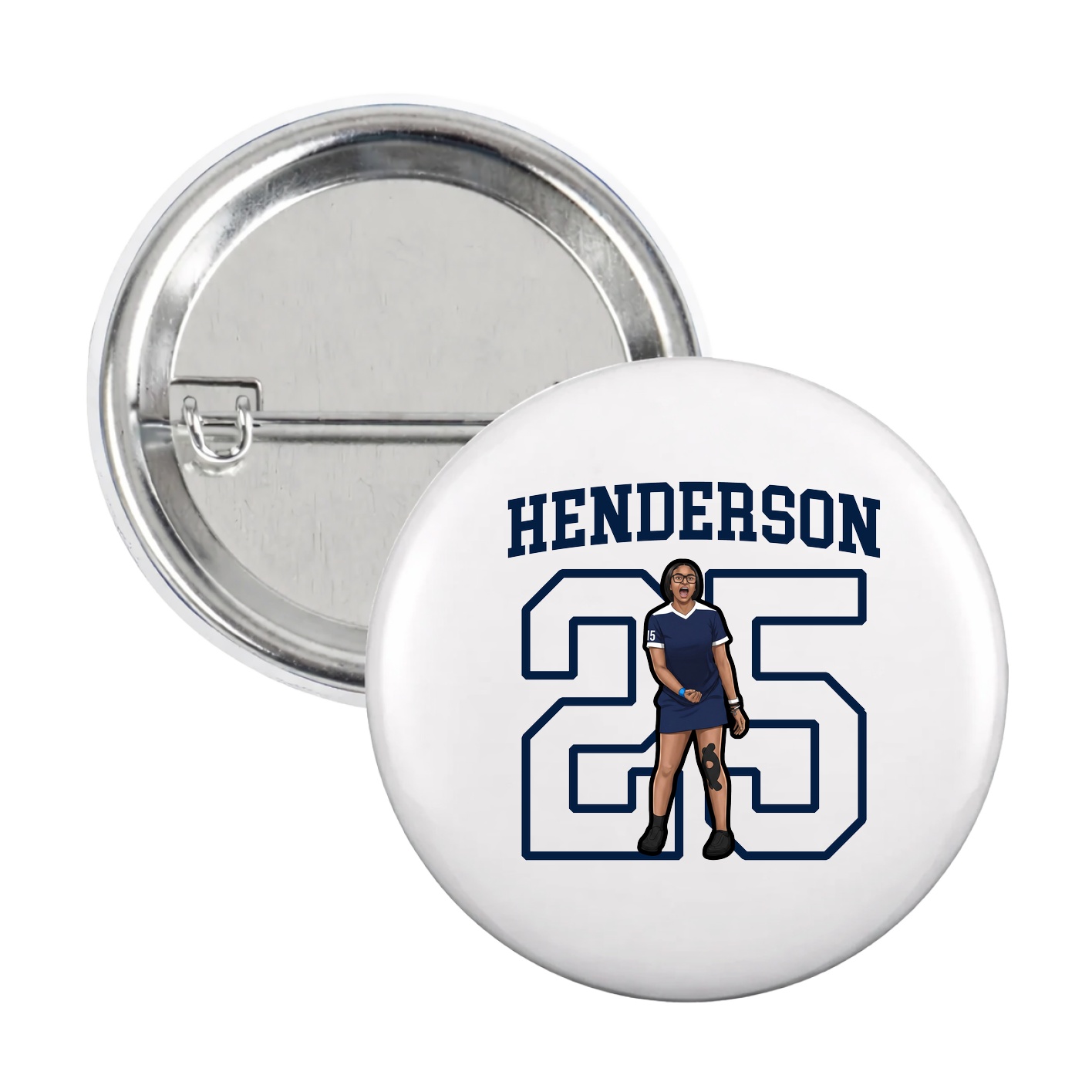 Game Day Button — Shirsey in White
