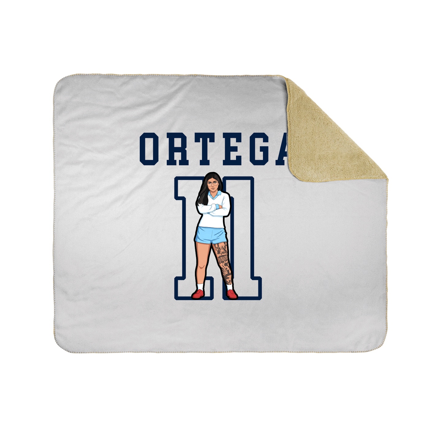 Throw Blanket — Shirsey in White