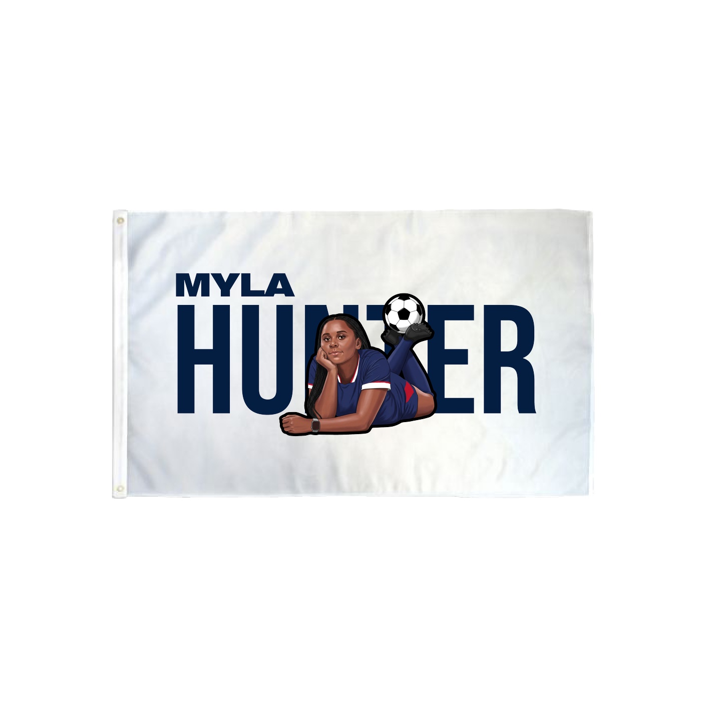 3x5 Flag — Player Name in Classic