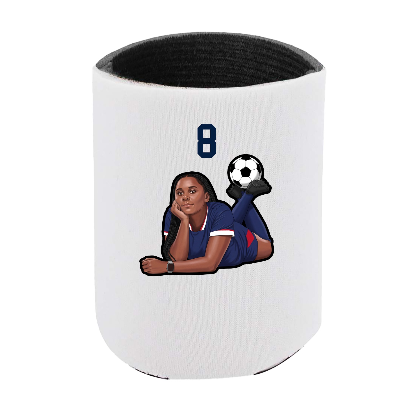 Can Holder — Number Top in White