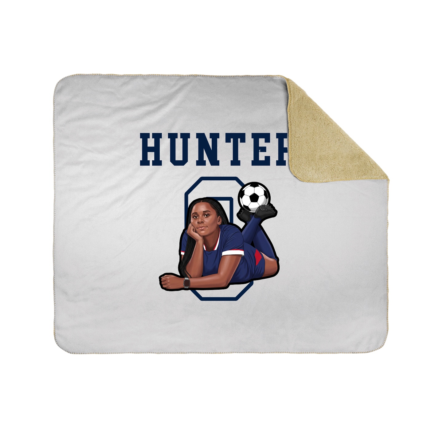 Throw Blanket — Shirsey in White