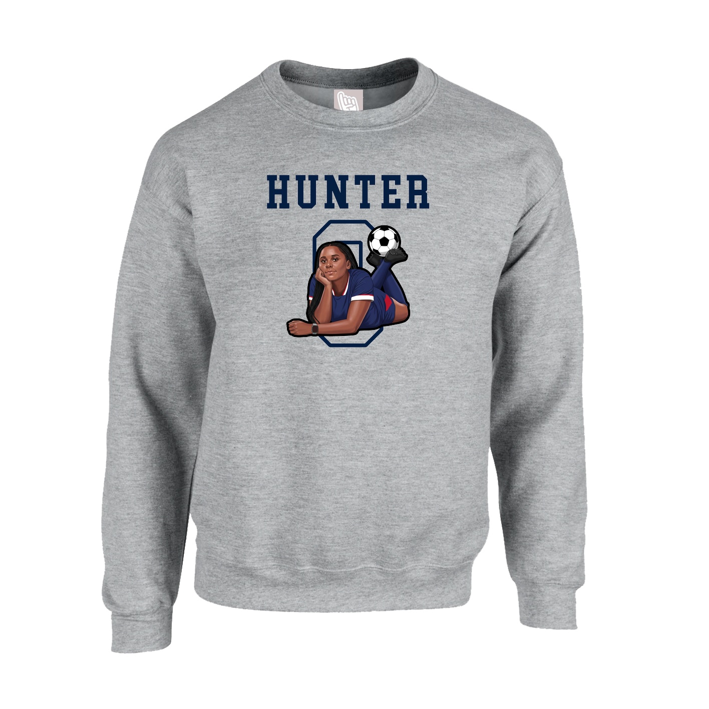 Fleece Crew — Shirsey in Grey