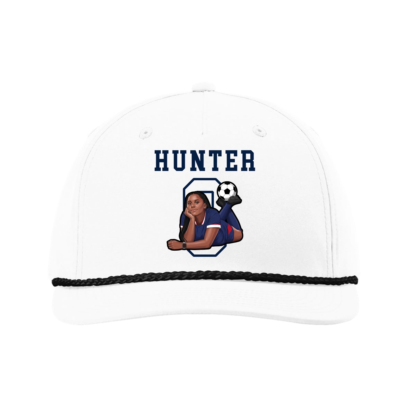 Five-Panel Classic Rope Cap — Shirsey in White