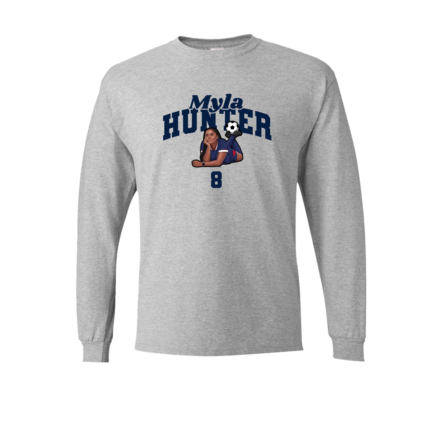 Long Sleeve Tee — Signature Arch in Grey