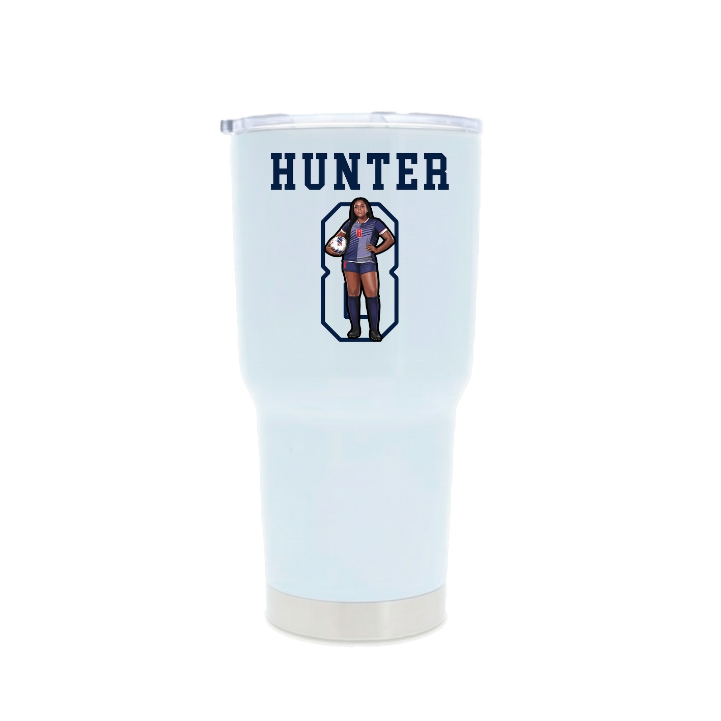 30oz Stainless Steel Tumbler — Shirsey in White