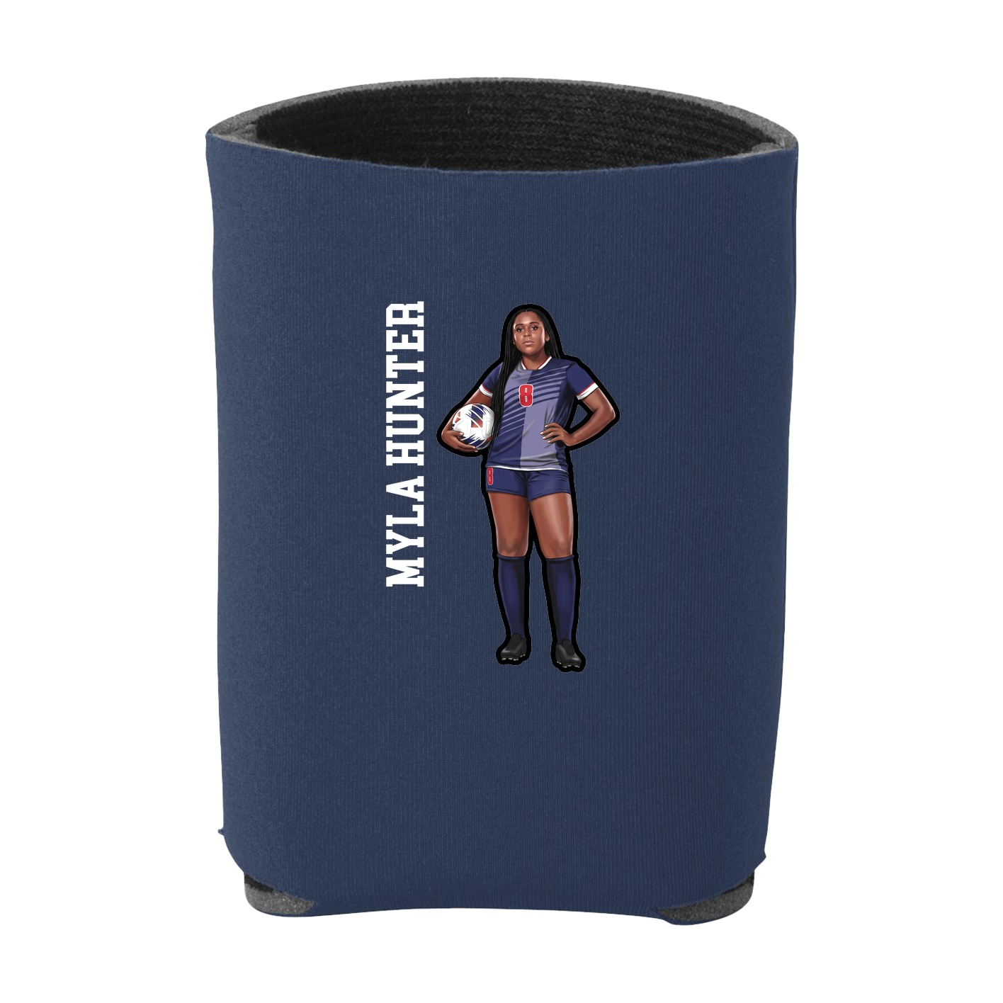 Can Holder — Name Vertical in Navy