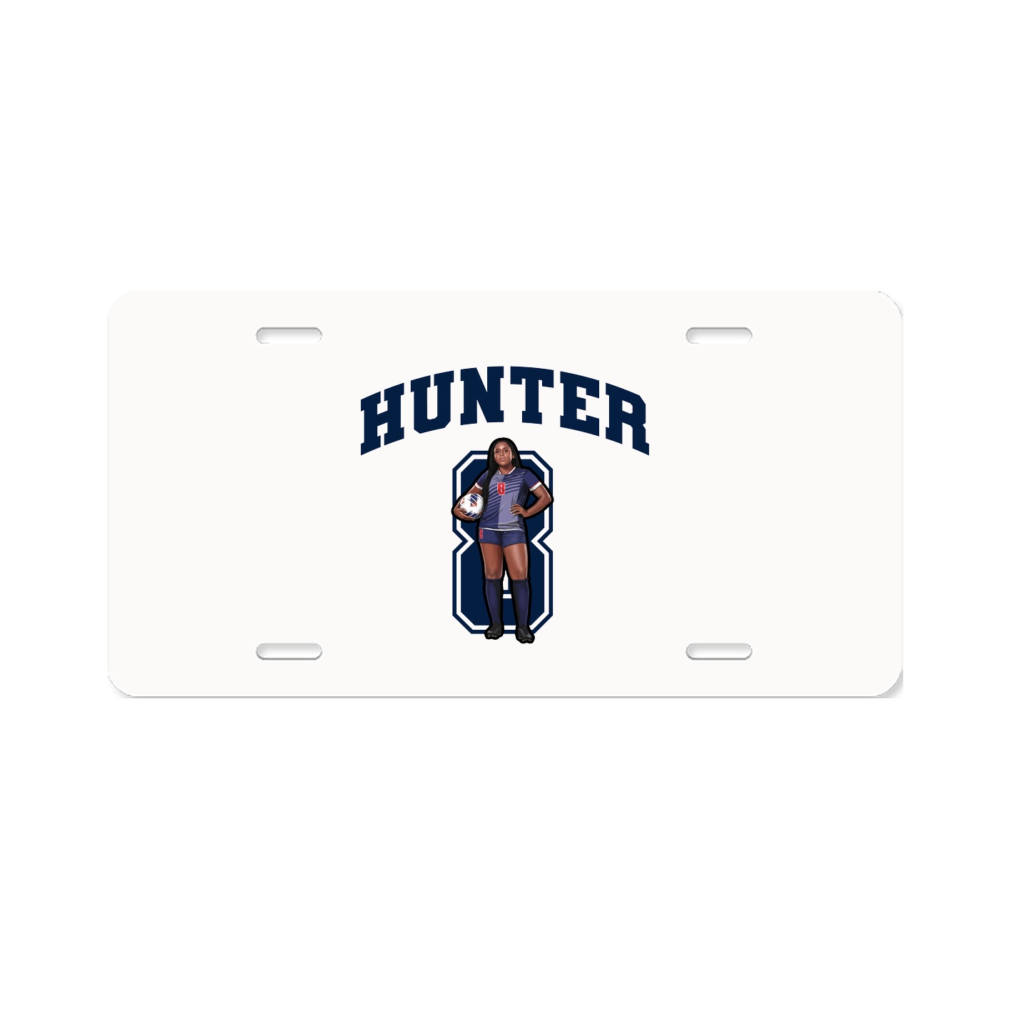 License Plate — Number in Classic