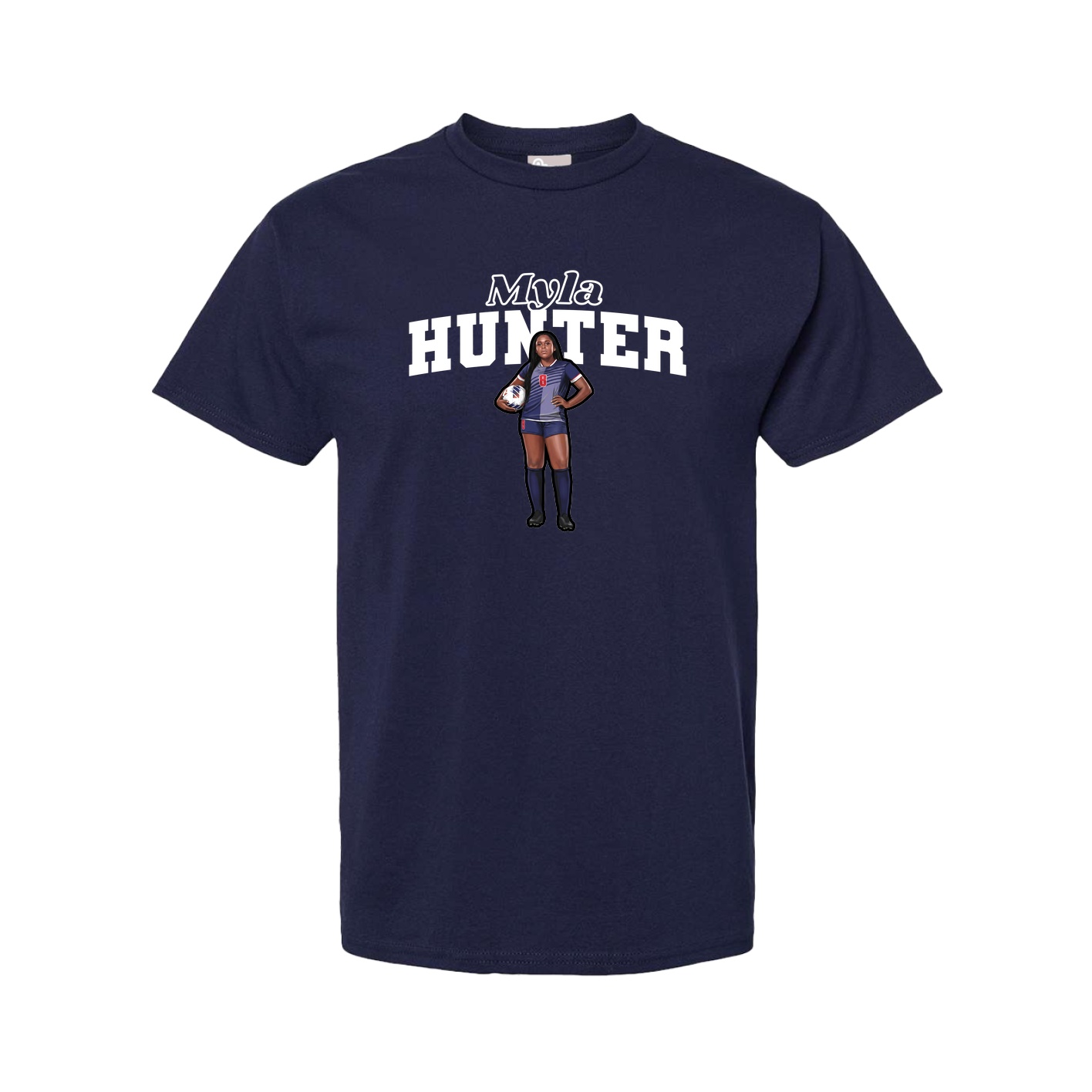Tee — Name Arch in Navy