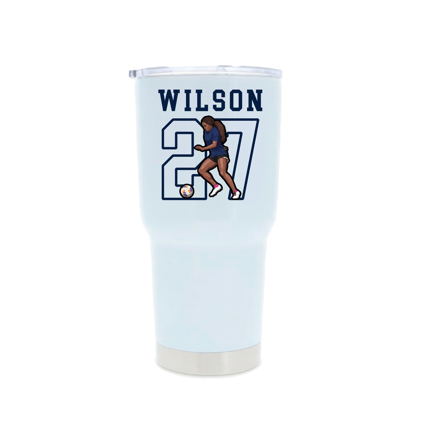 30oz Stainless Steel Tumbler — Shirsey in White