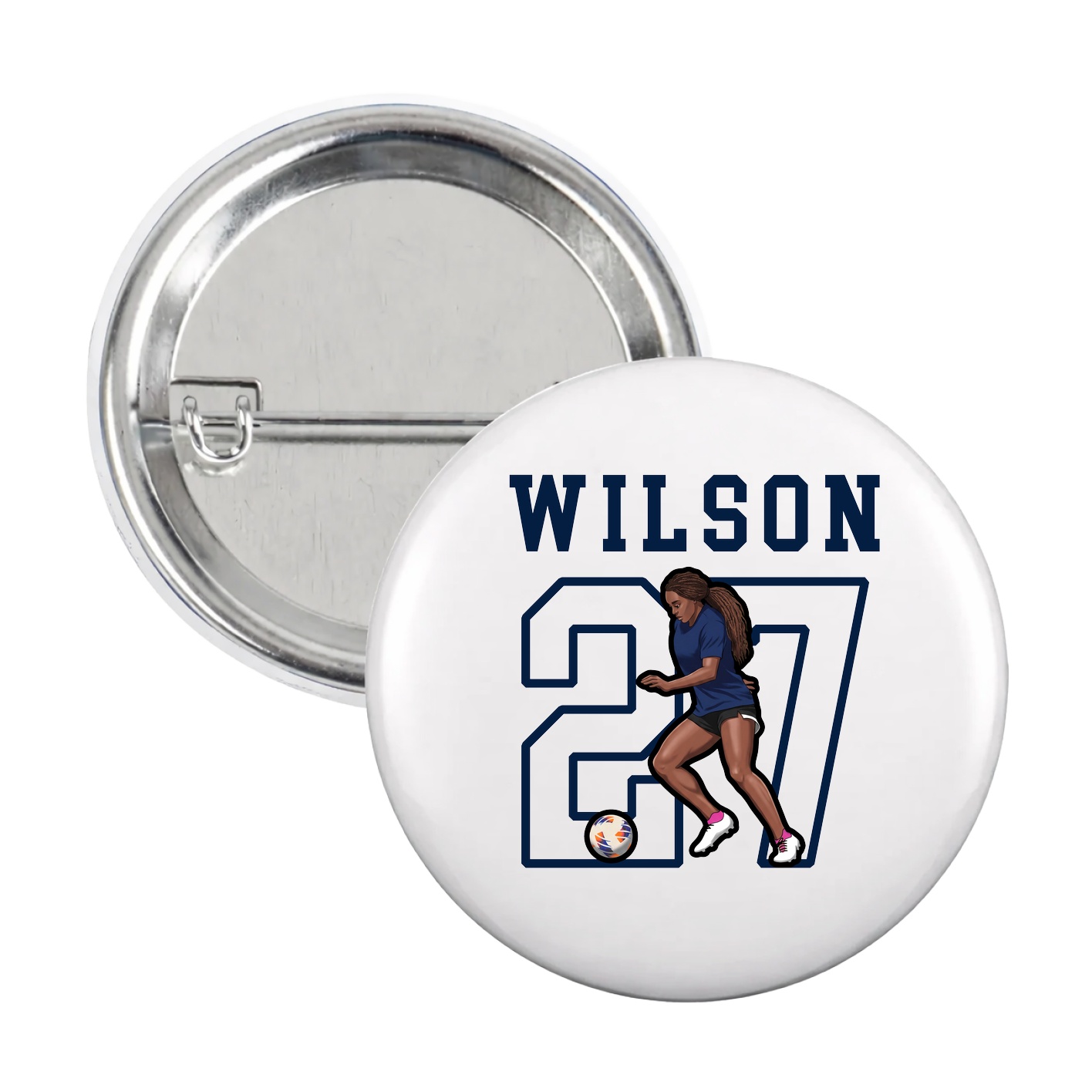 Game Day Button — Shirsey in White
