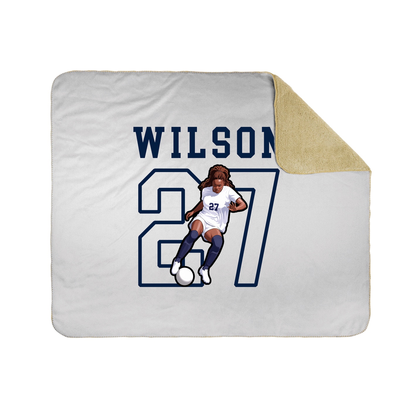 Throw Blanket — Shirsey in White