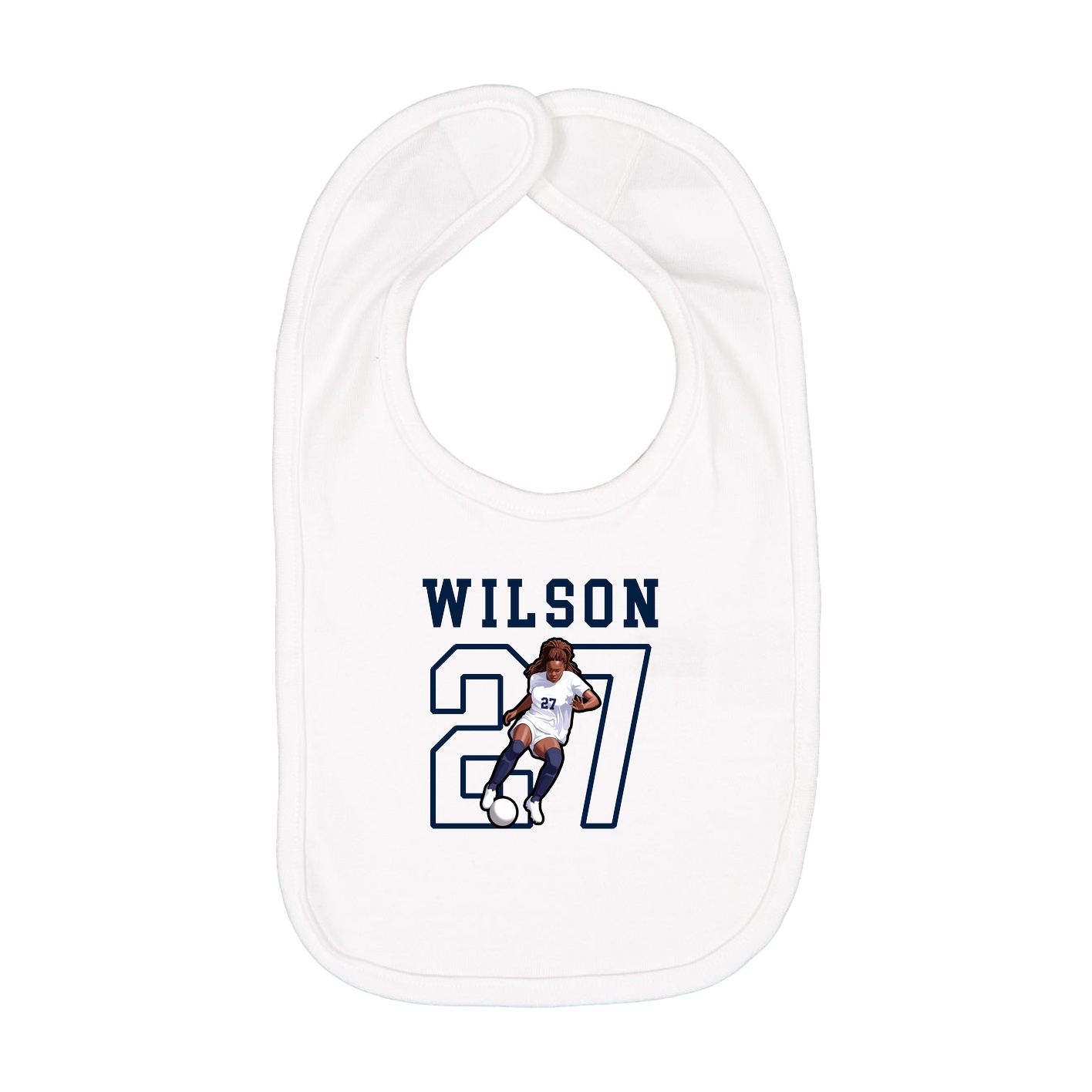 Infant Bib — Shirsey in White