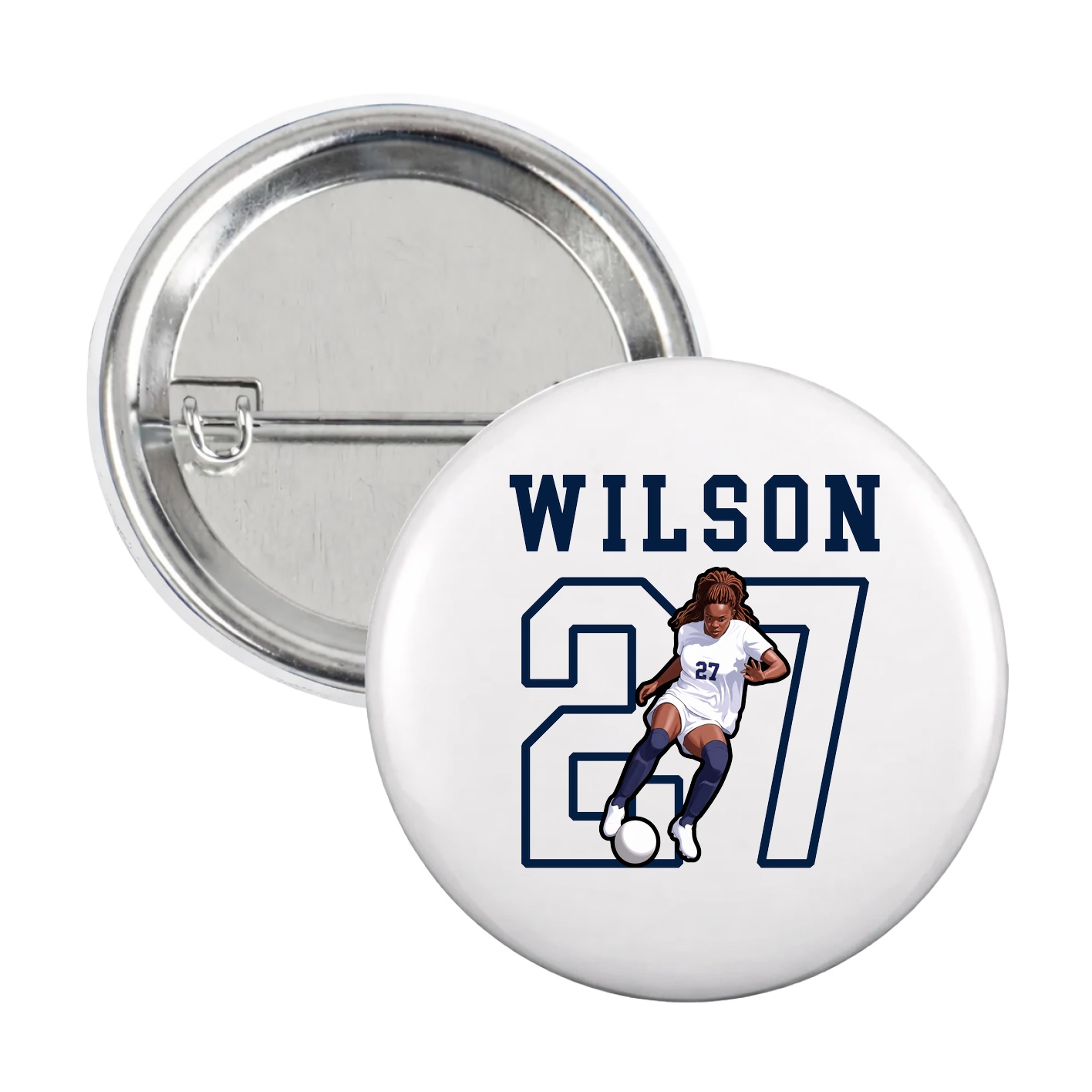 Game Day Button — Shirsey in White