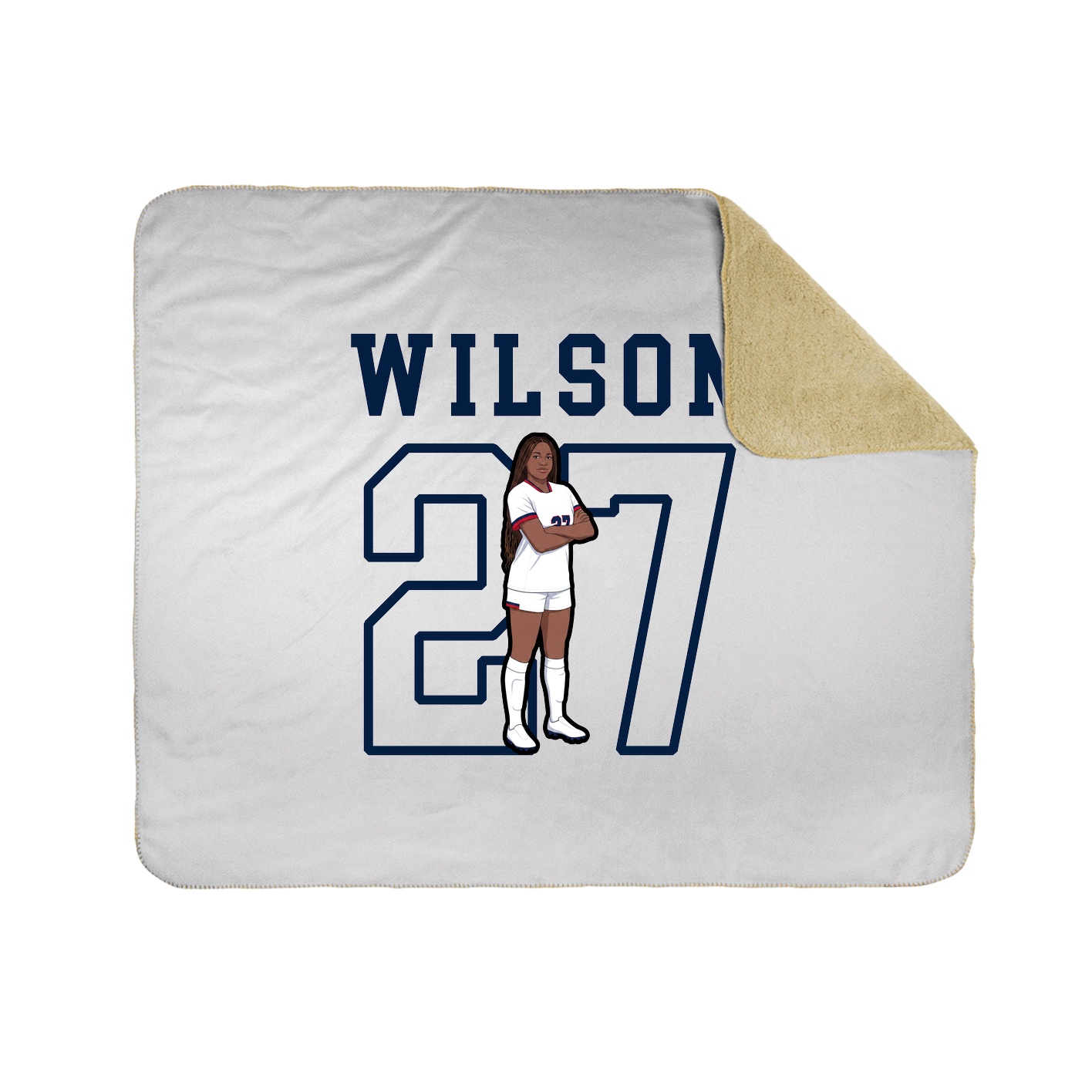 Throw Blanket — Shirsey in White