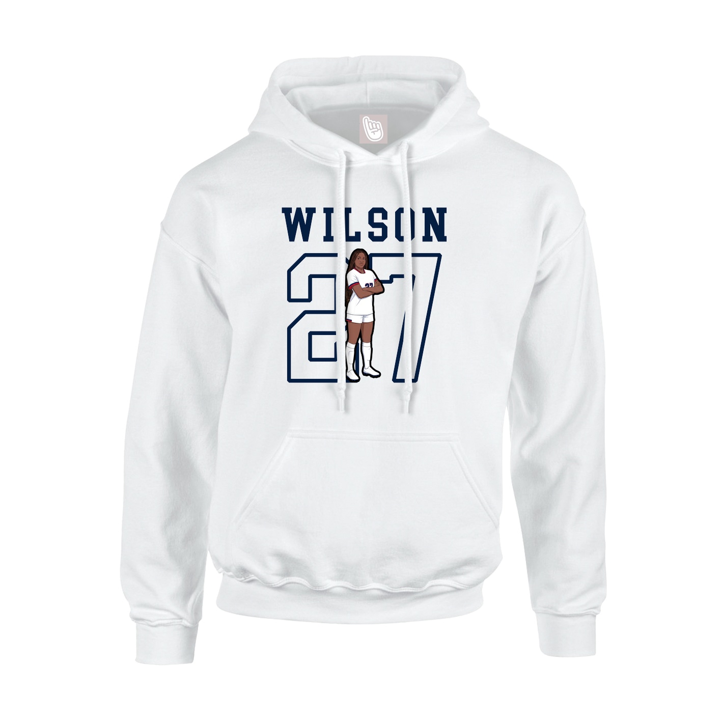 Hoodie — Shirsey in White