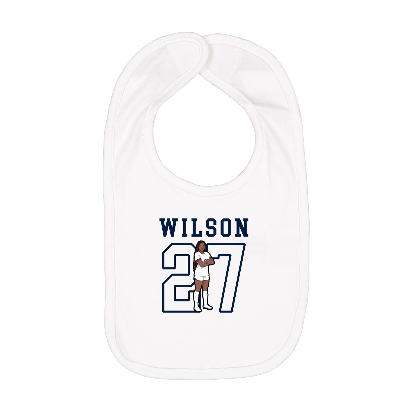 Infant Bib — Shirsey in White