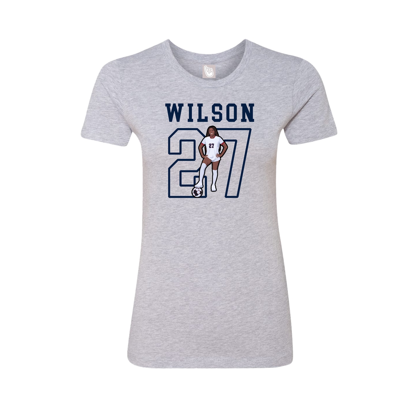 Fitted Women's Tee — Shirsey in Grey