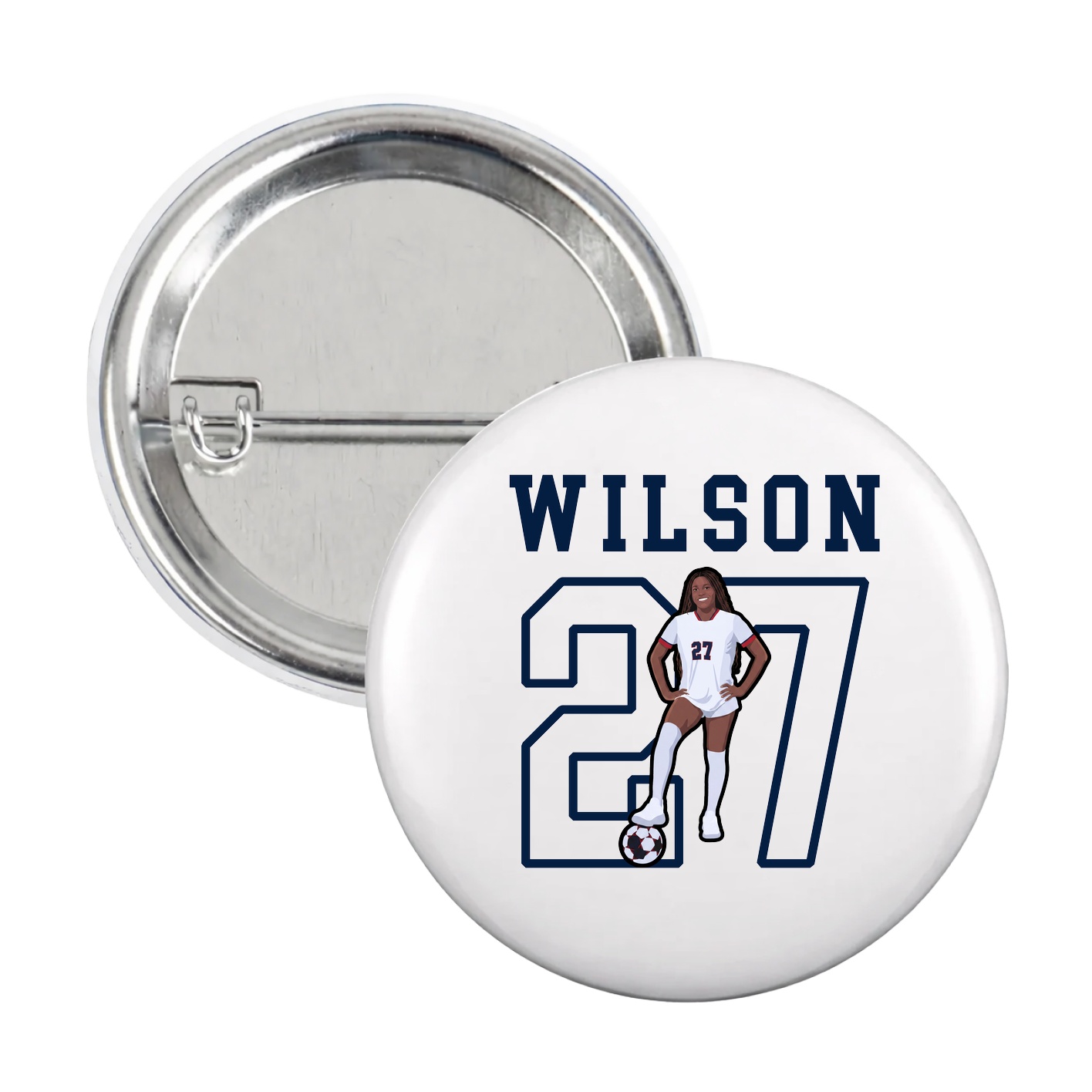 Game Day Button — Shirsey in White