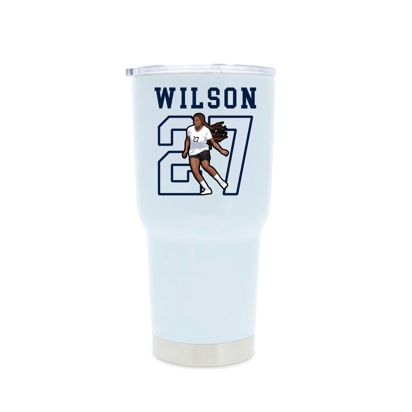 30oz Stainless Steel Tumbler — Shirsey in White