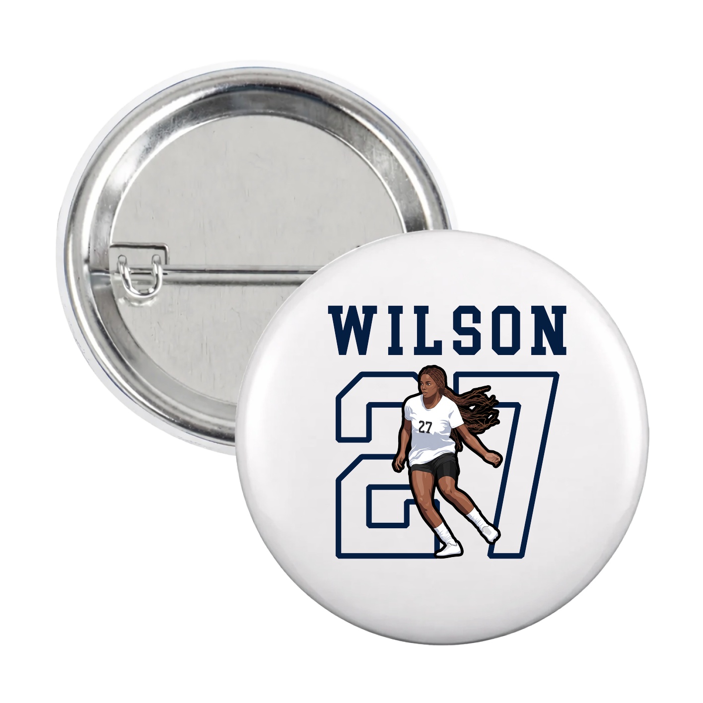 Game Day Button — Shirsey in White