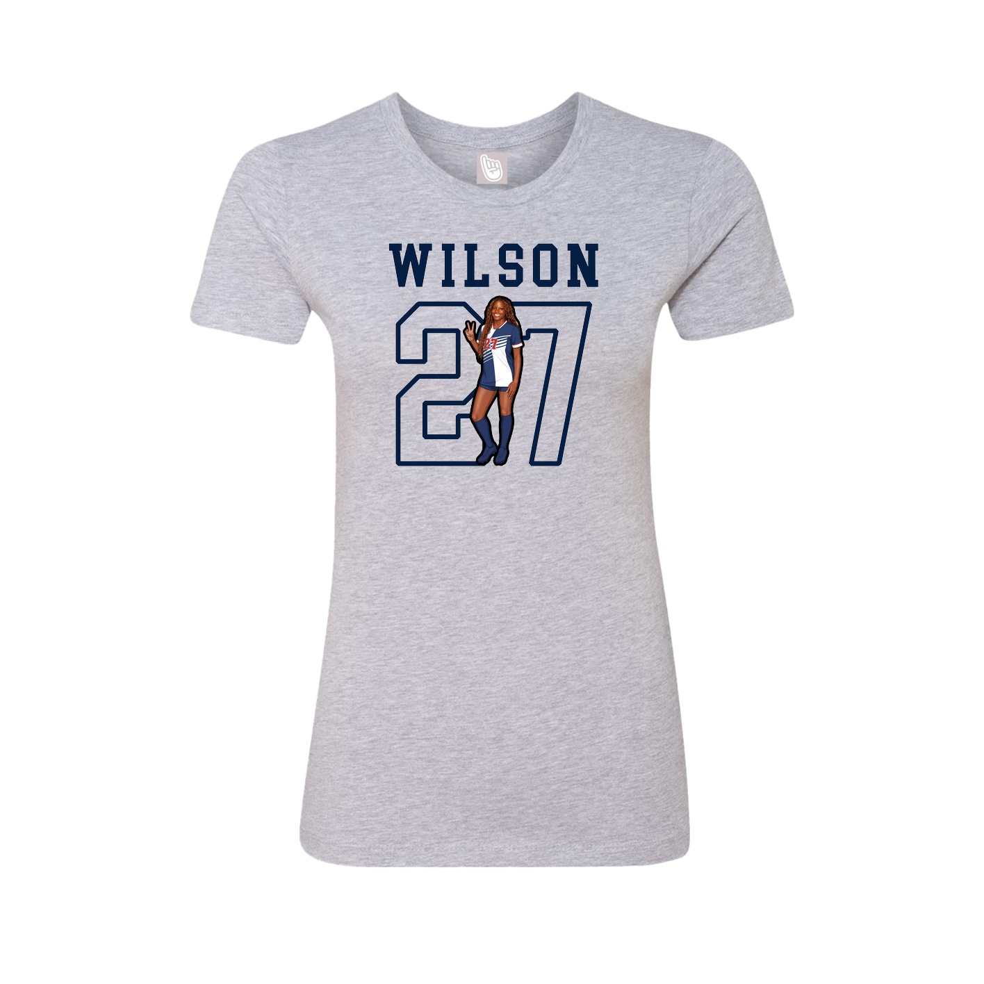 Fitted Women's Tee — Shirsey in Grey