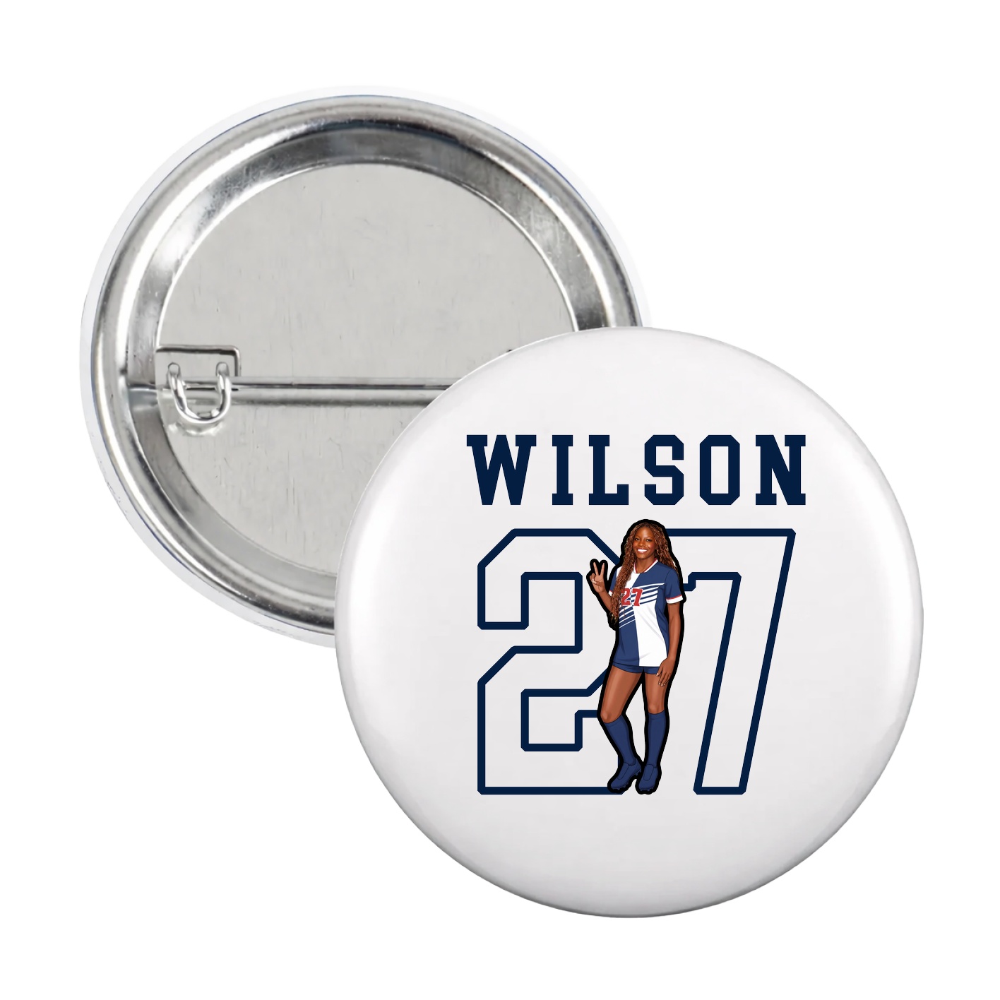 Game Day Button — Shirsey in White