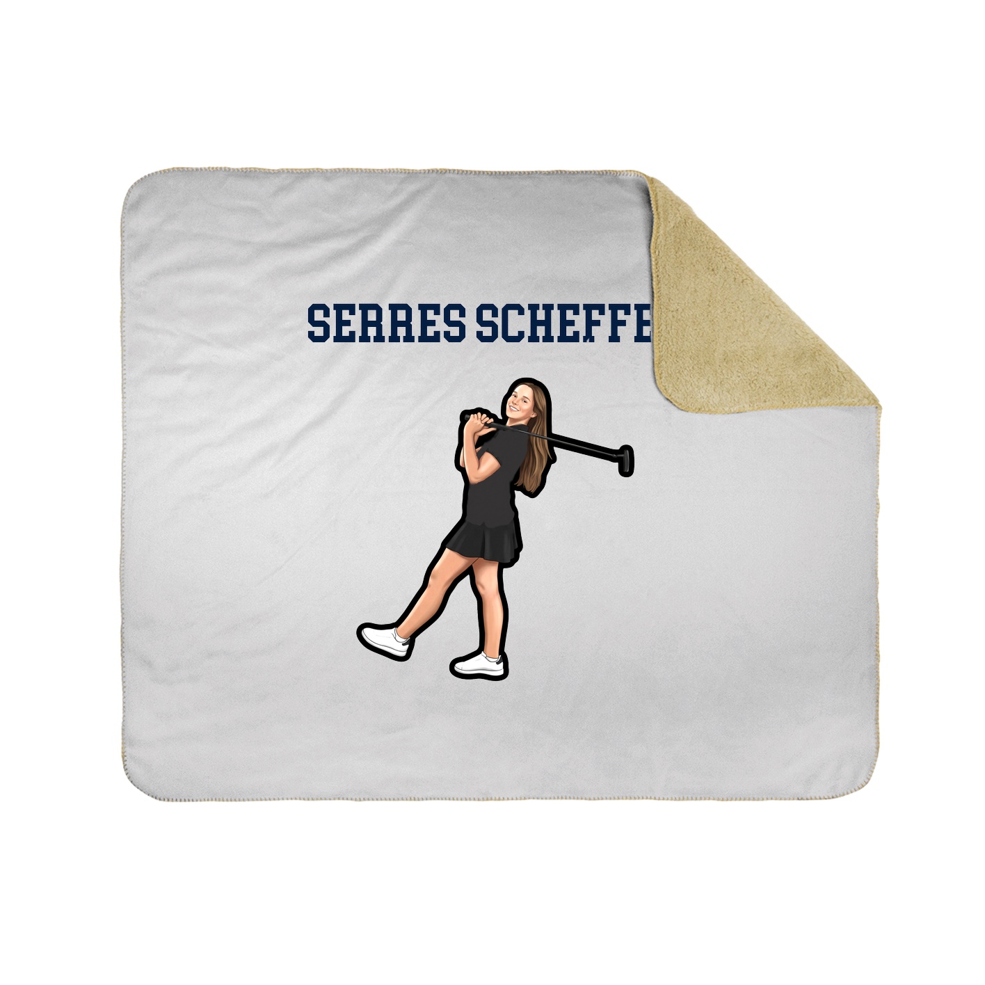 Throw Blanket — Shirsey in White