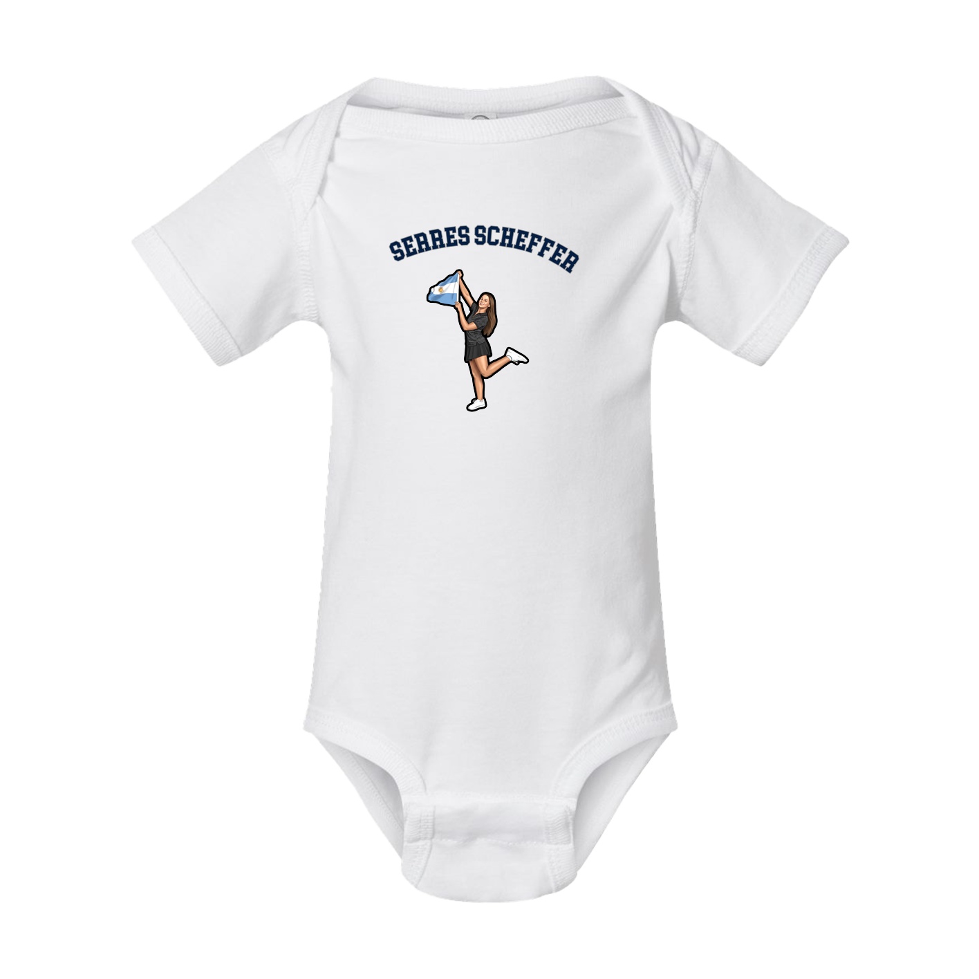 Baby Onesie — Shirsey Arch in White
