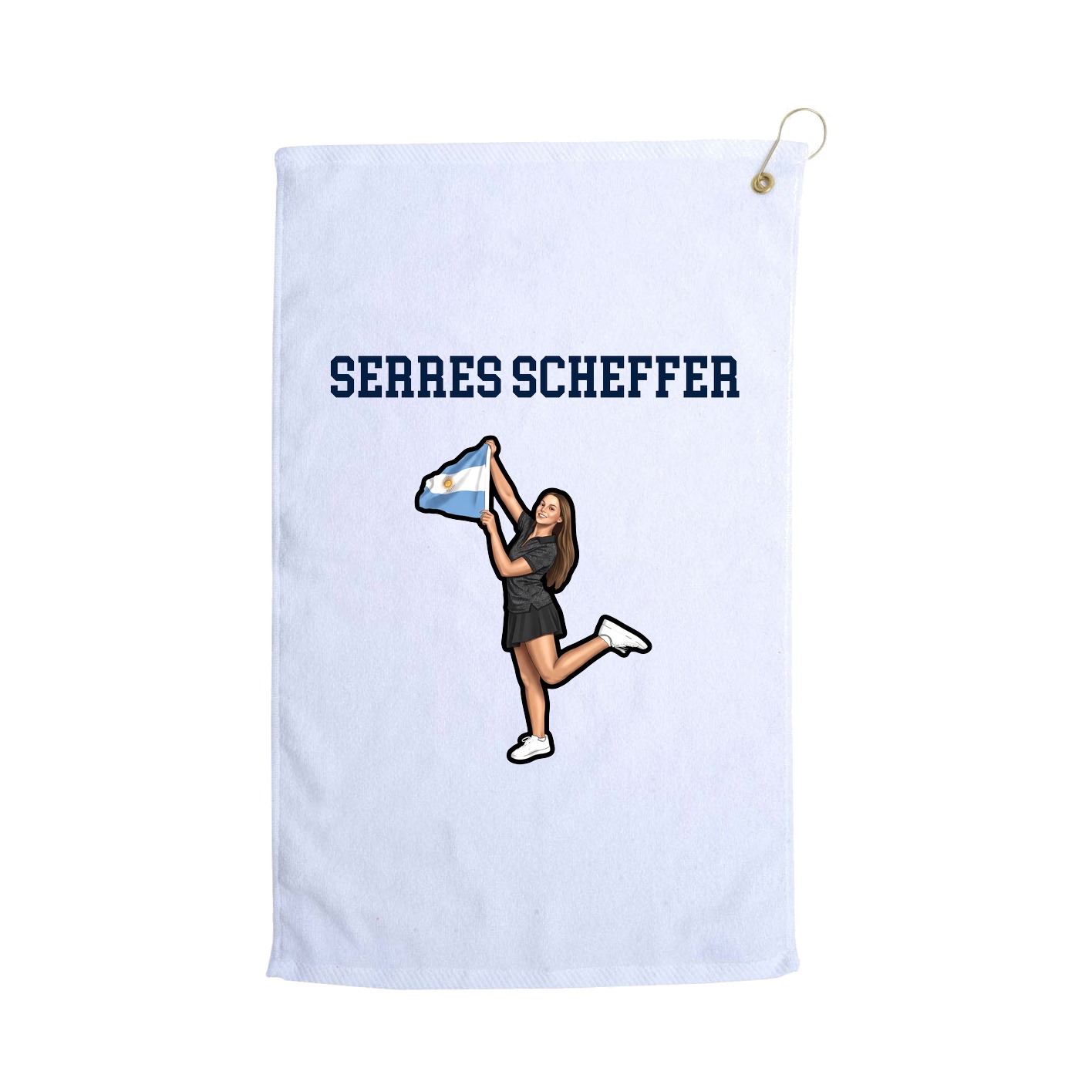 Golf Towel — Shirsey in White