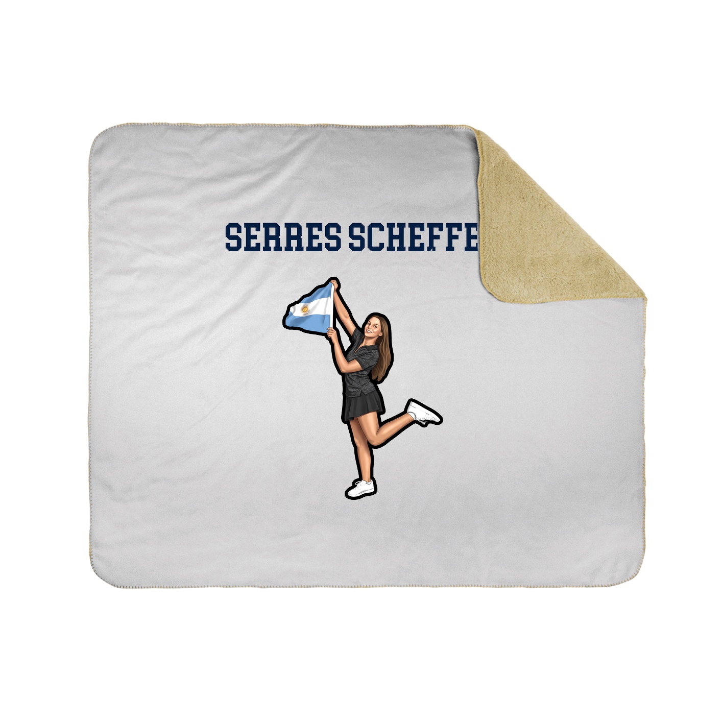 Throw Blanket — Shirsey in White