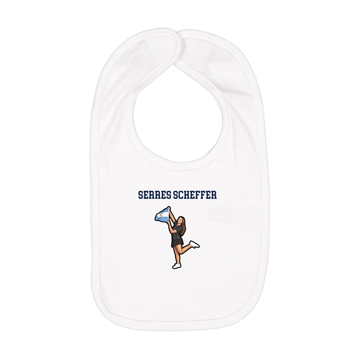Infant Bib — Shirsey in White