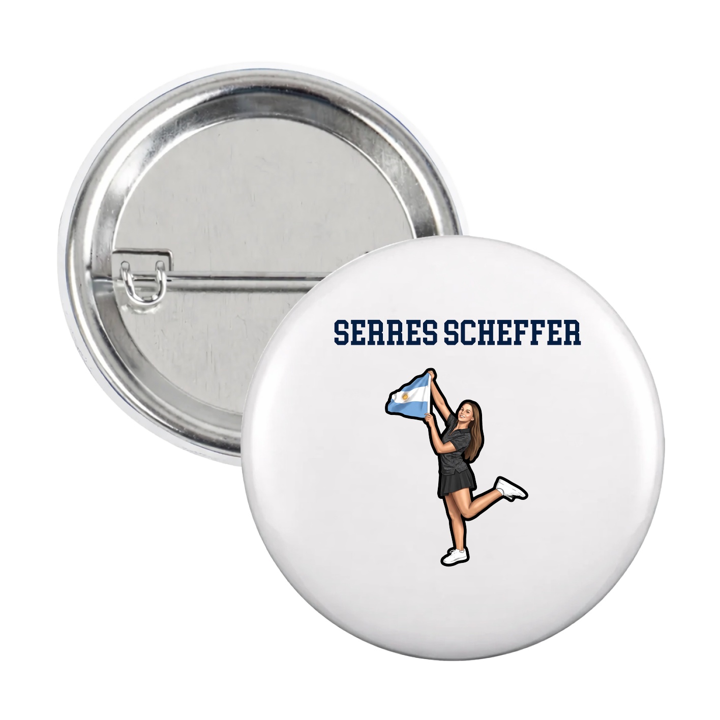 Game Day Button — Shirsey in White