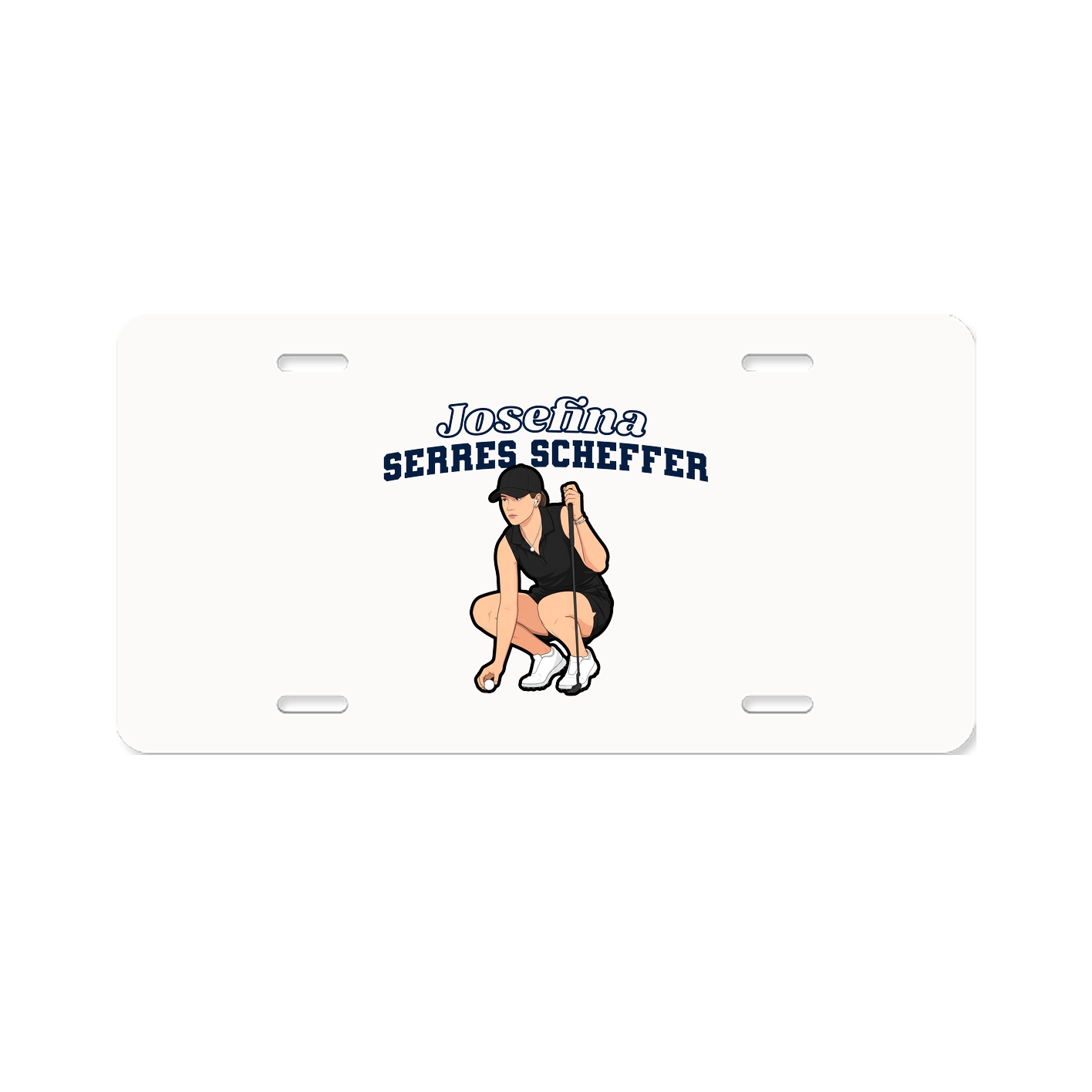 License Plate — Name Arch in Classic