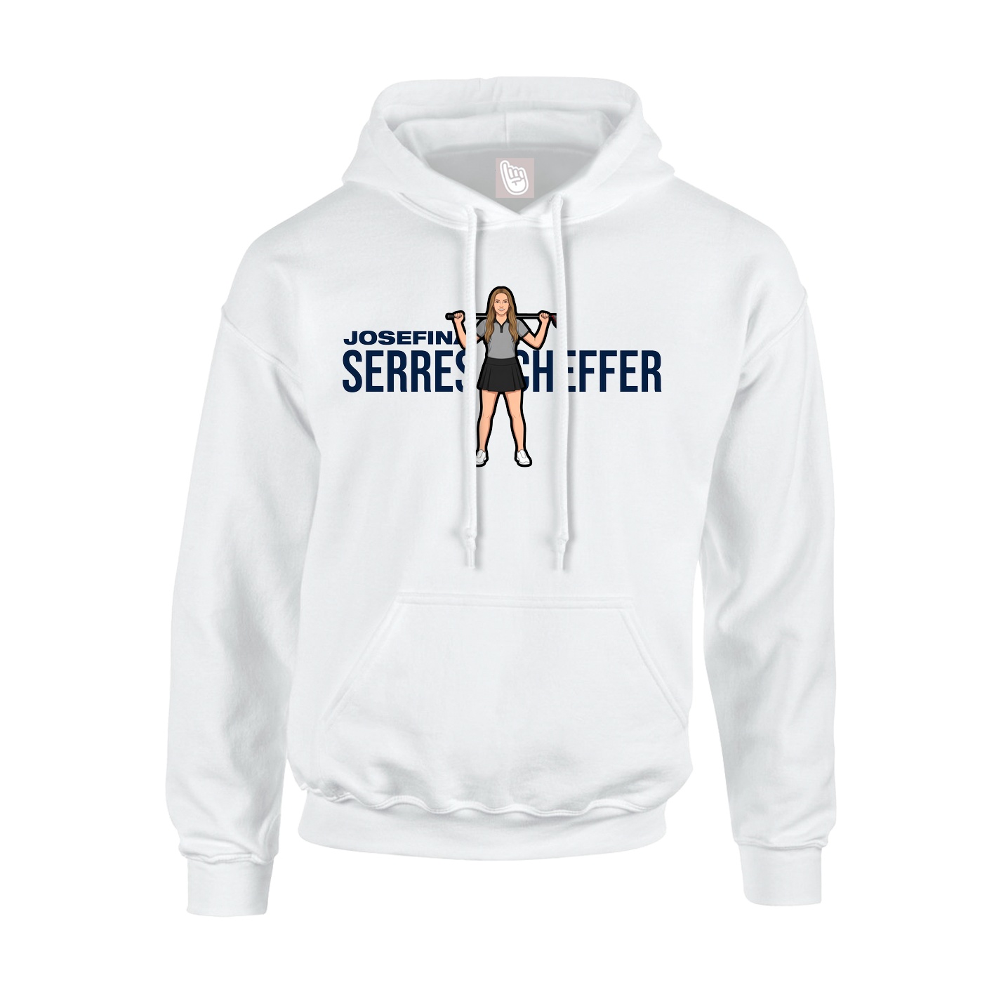 Hoodie — Player Name in White