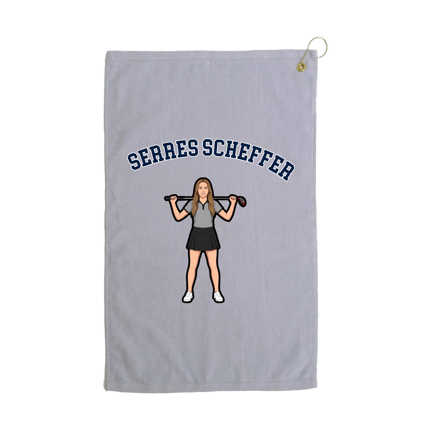 Golf Towel — Shirsey Arch in Grey